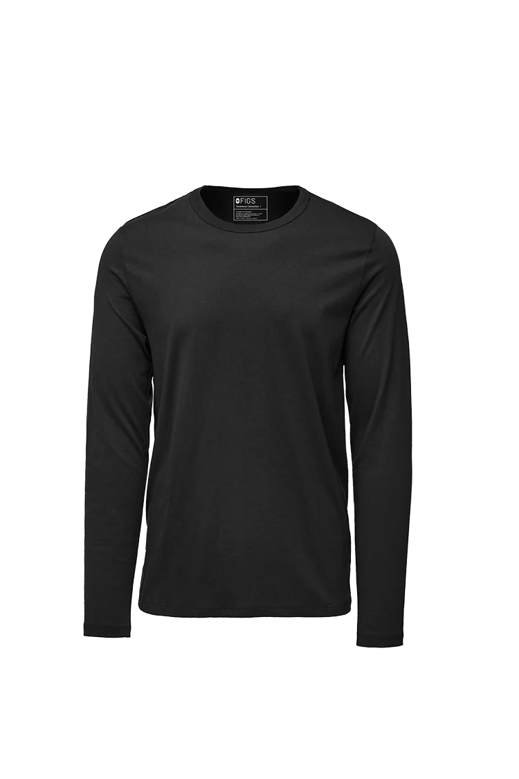 Men's Black Supersoft - Longsleeve Underscrub - Image 7