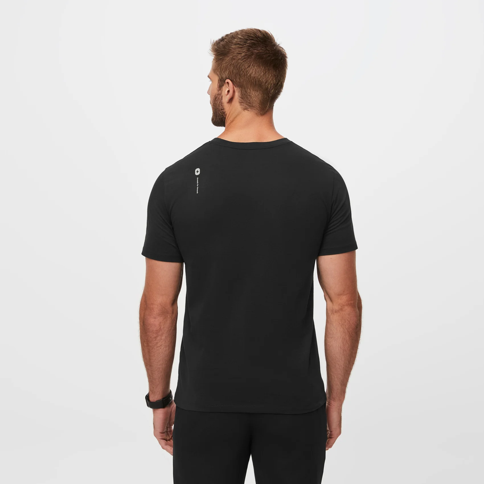Men's Black Supersoft - Shortsleeve Underscrub - Image 4
