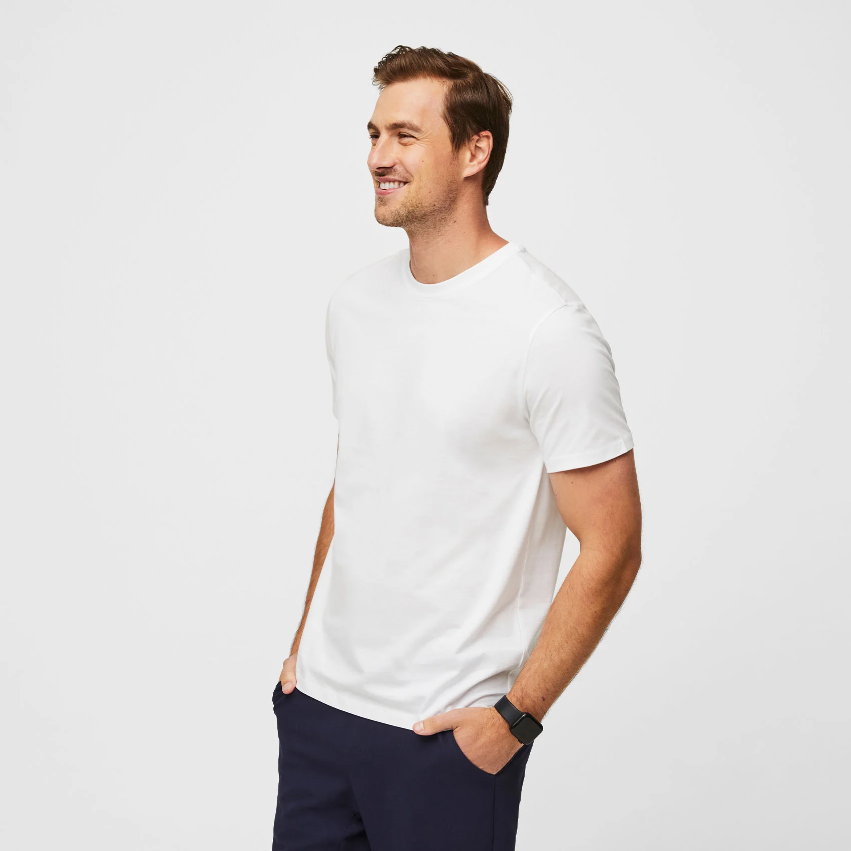 Men's White Supersoft - Shortsleeve Underscrub - Image 5