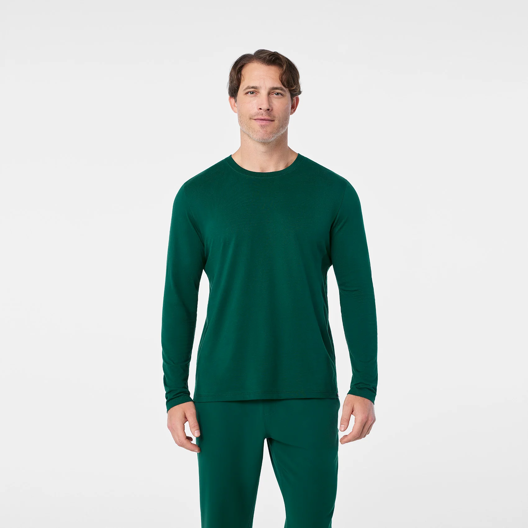 Men's Forest Green Supersoft - Longsleeve Underscrub