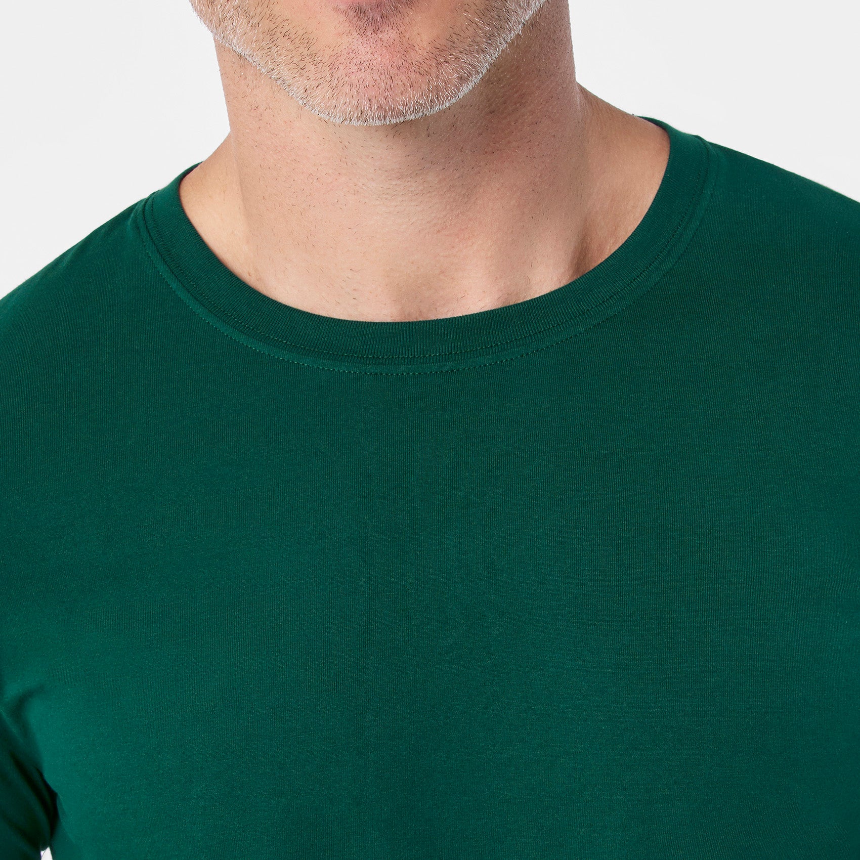 Men's Forest Green Supersoft - Longsleeve Underscrub - Image 6