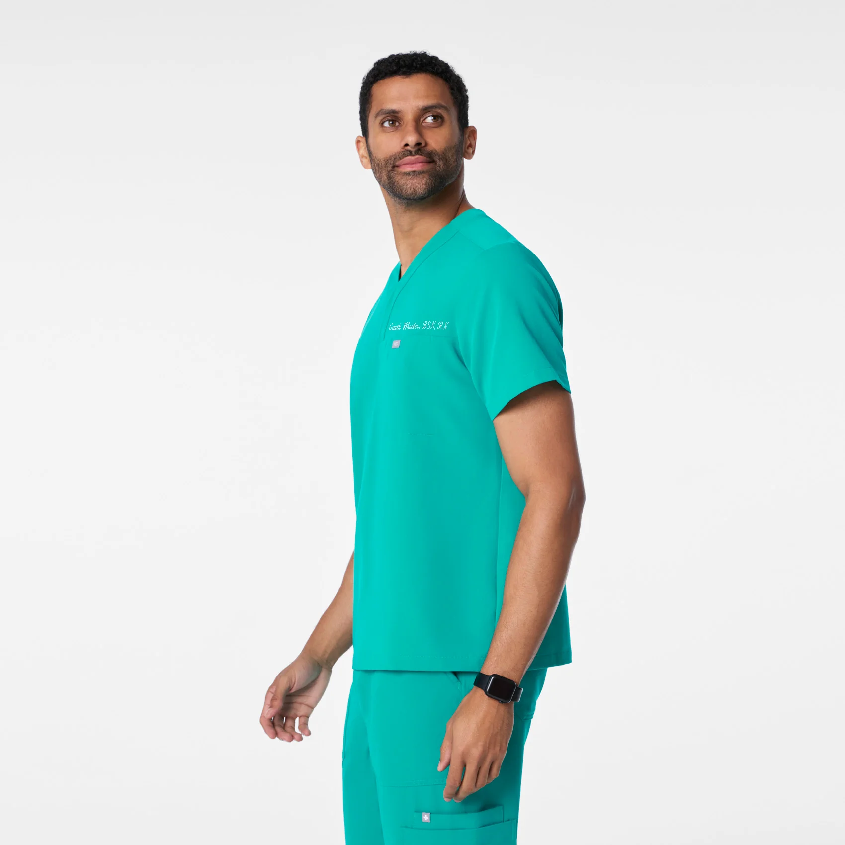 men's Lagoon Surrey - V-Neck Scrub Top - Image 3
