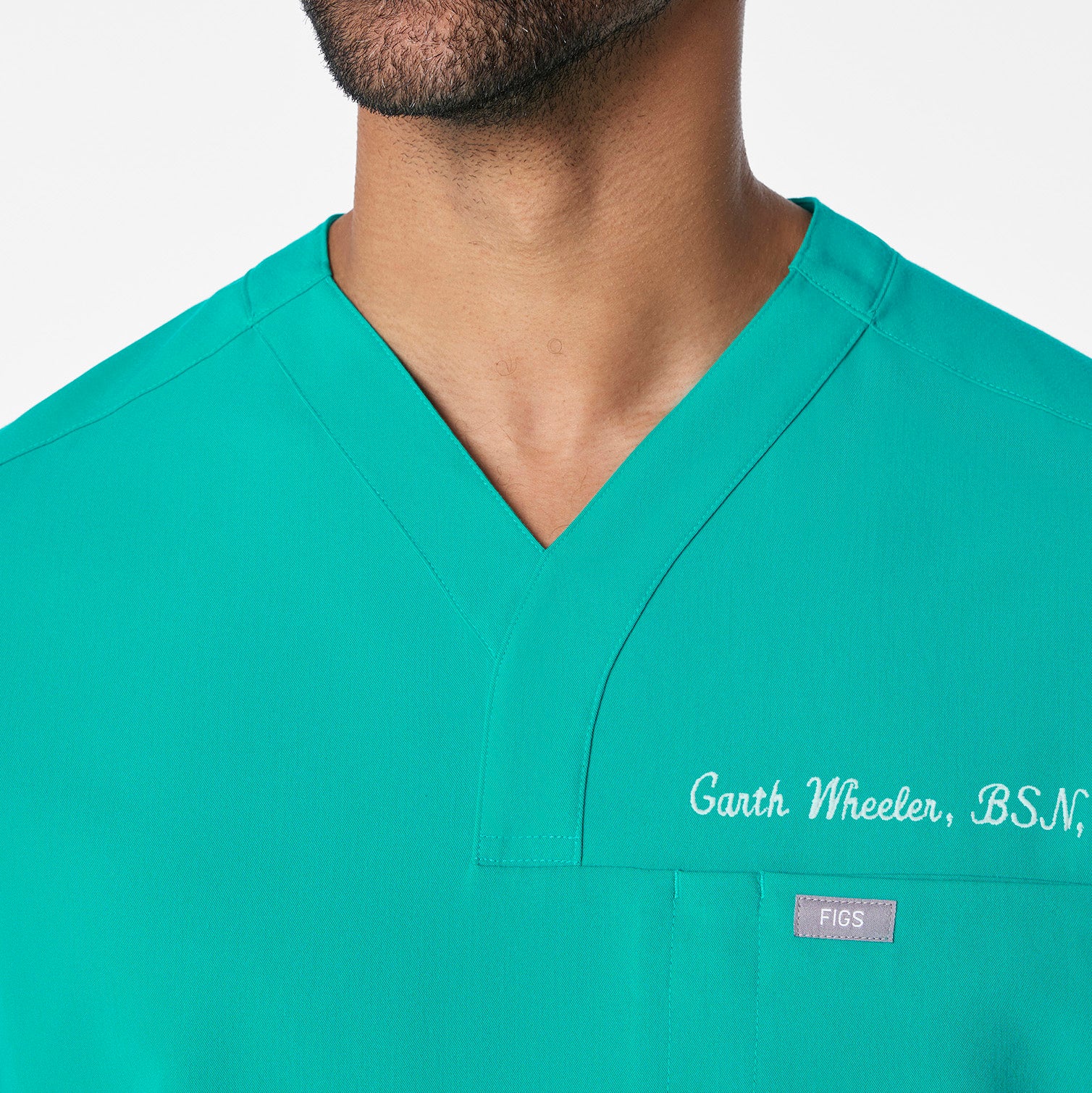 men's Lagoon Surrey - V-Neck Scrub Top - Image 5