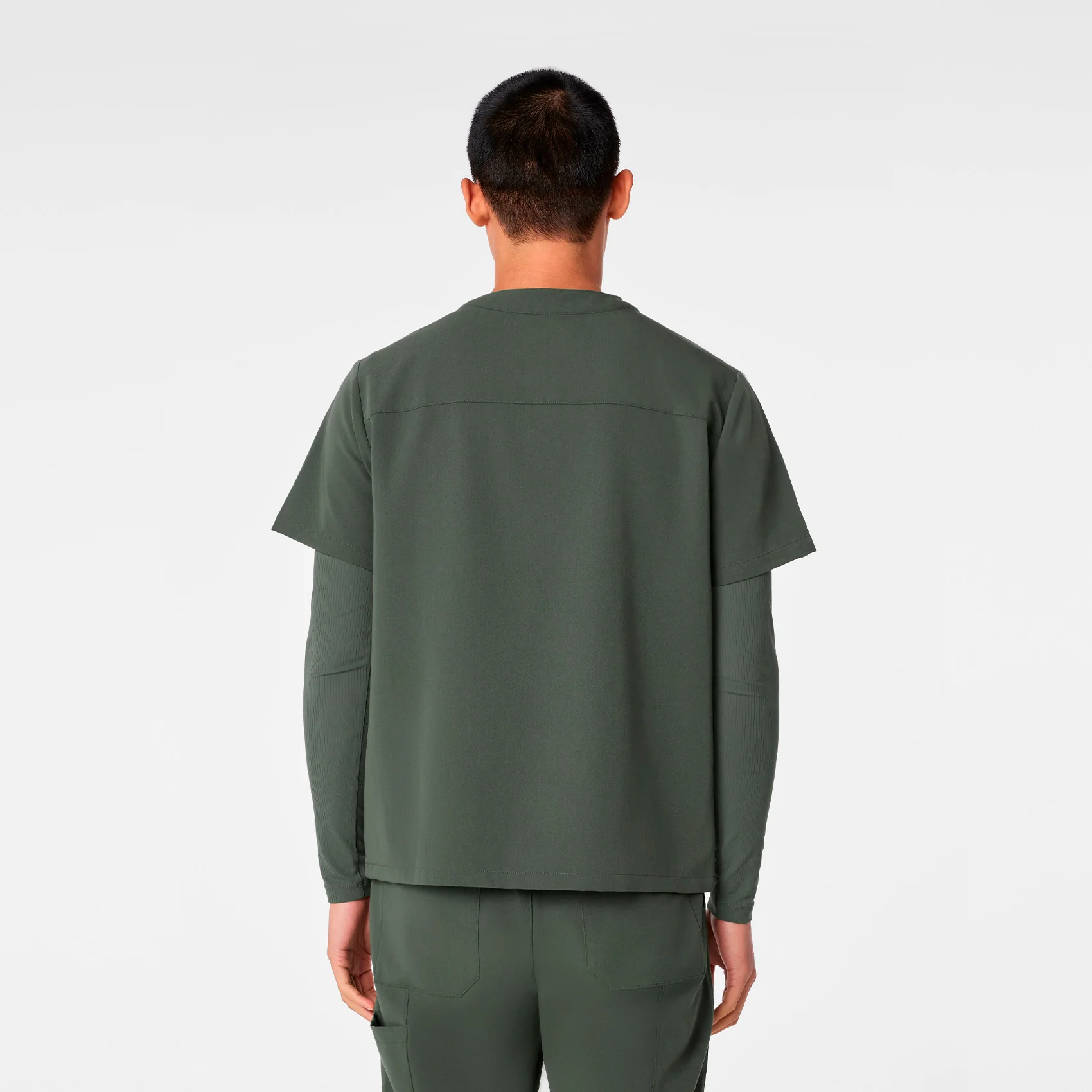 men's Moss Surrey - V-Neck Scrub Top - Image 4
