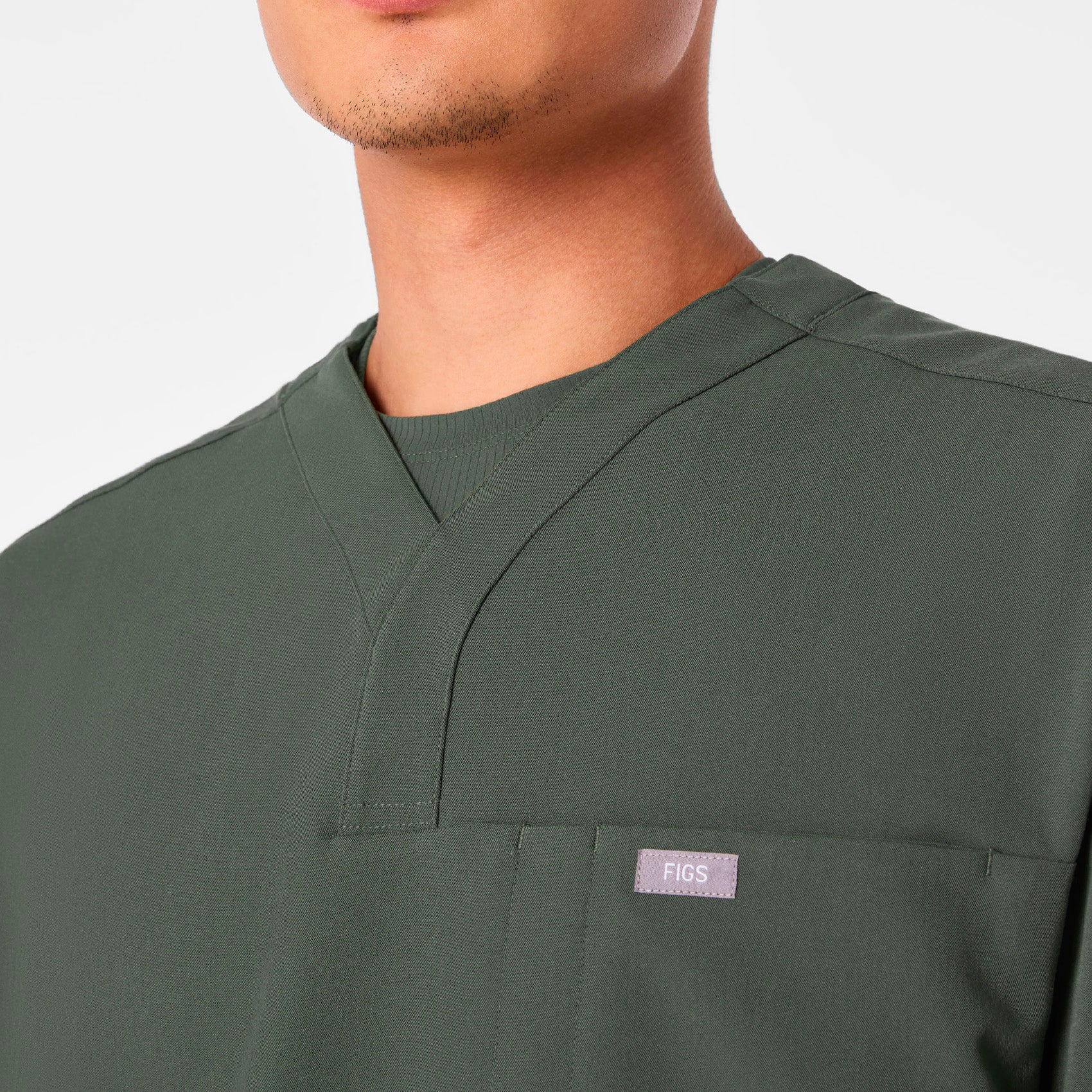 men's Moss Surrey - V-Neck Scrub Top - Image 5