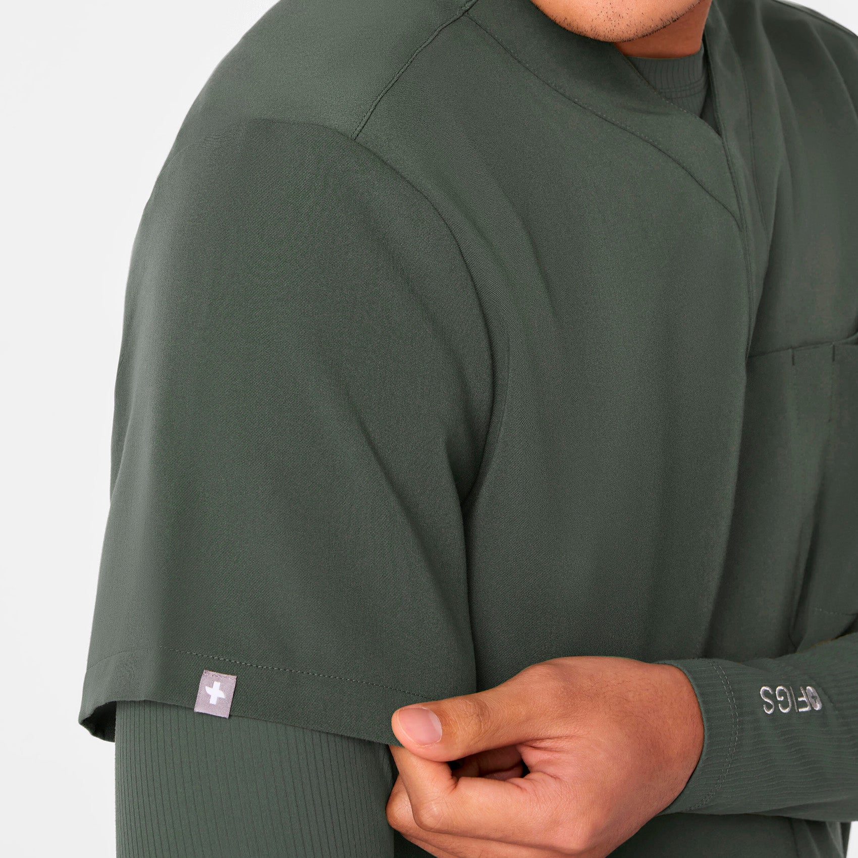 men's Moss Surrey - V-Neck Scrub Top - Image 6