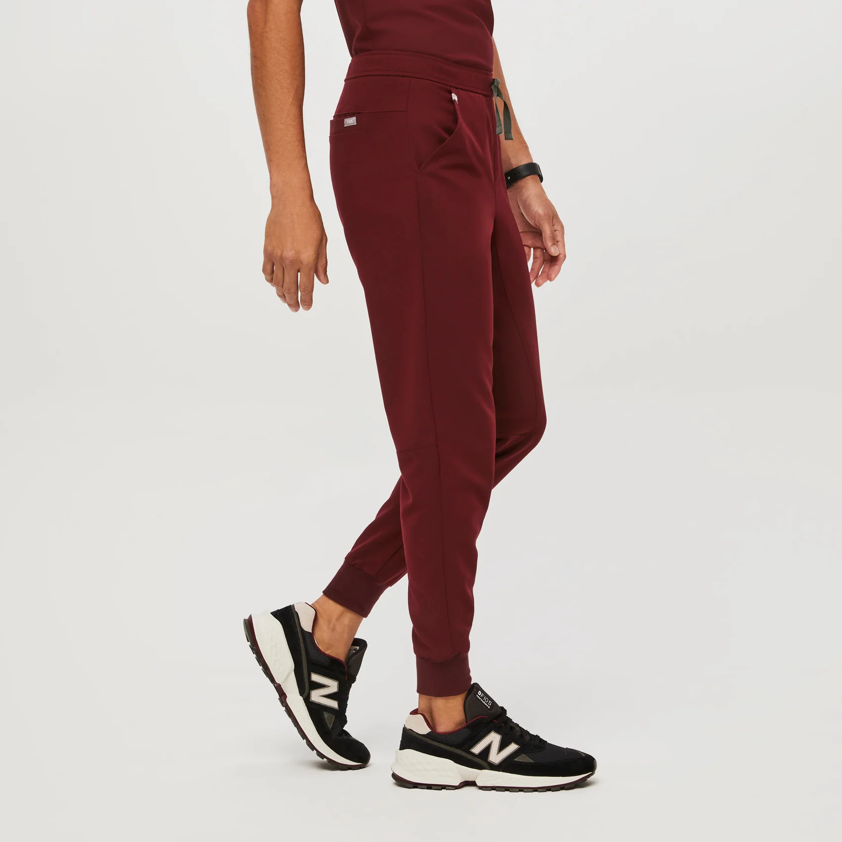 Men's Burgundy Tansen™ - Jogger Scrub Pants - Image 3