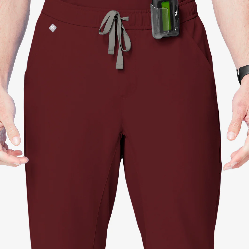 Men's Burgundy Tansen™ - Jogger Scrub Pants - Image 8