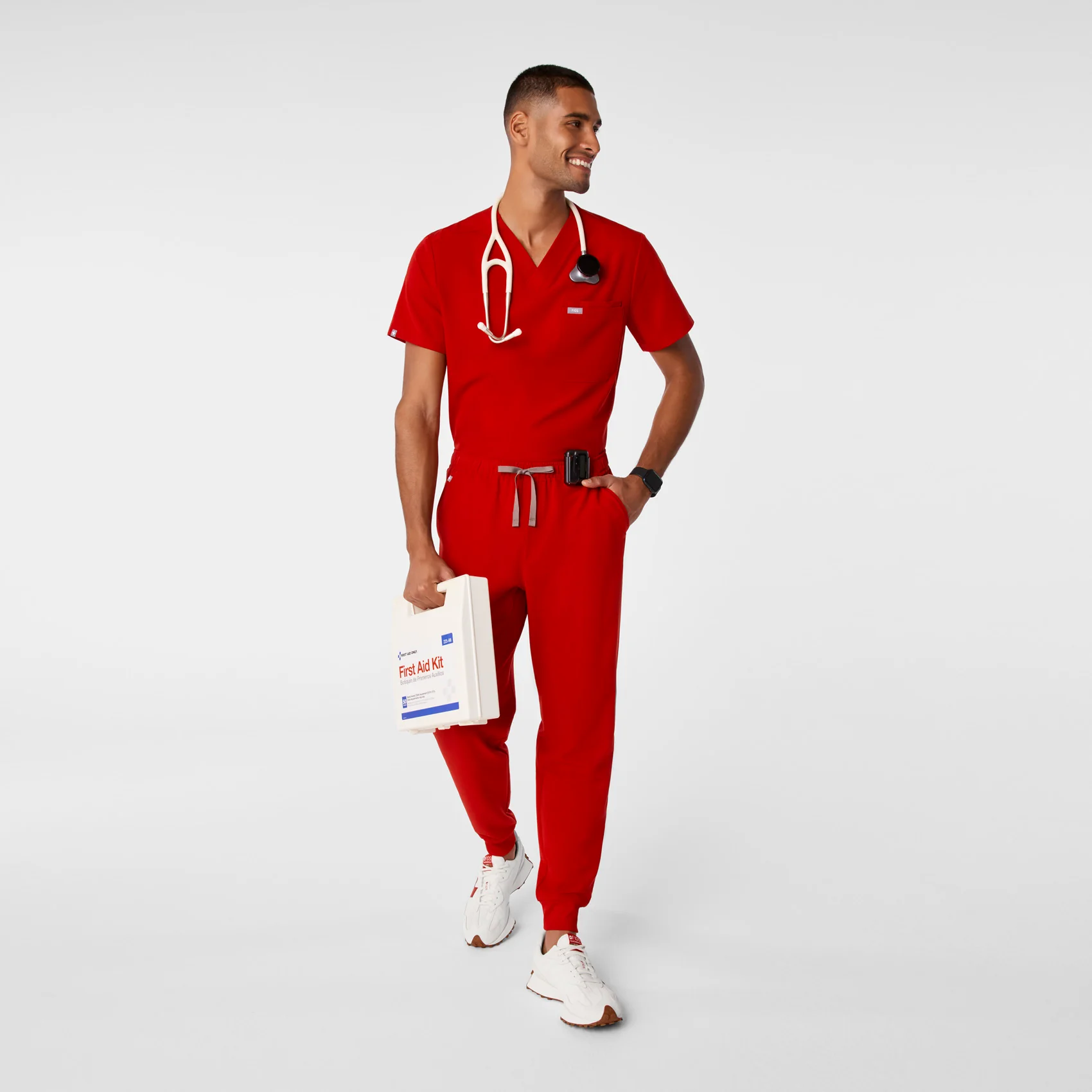 men's Winning Red Tansen - Jogger Scrub Pant™ - Image 2