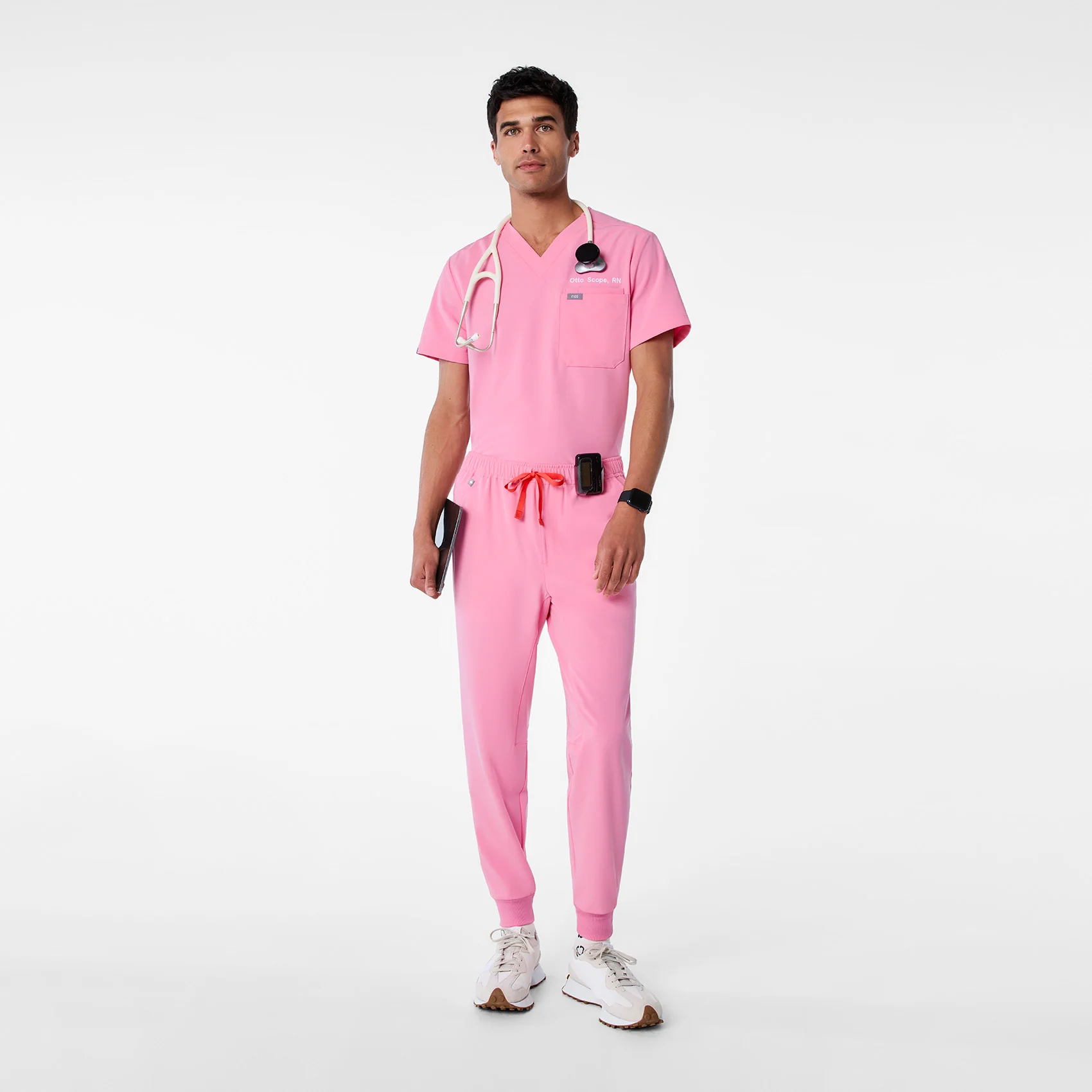 men's Sunrise Pink Tansen - Short Jogger Scrub Pant™ - Image 2