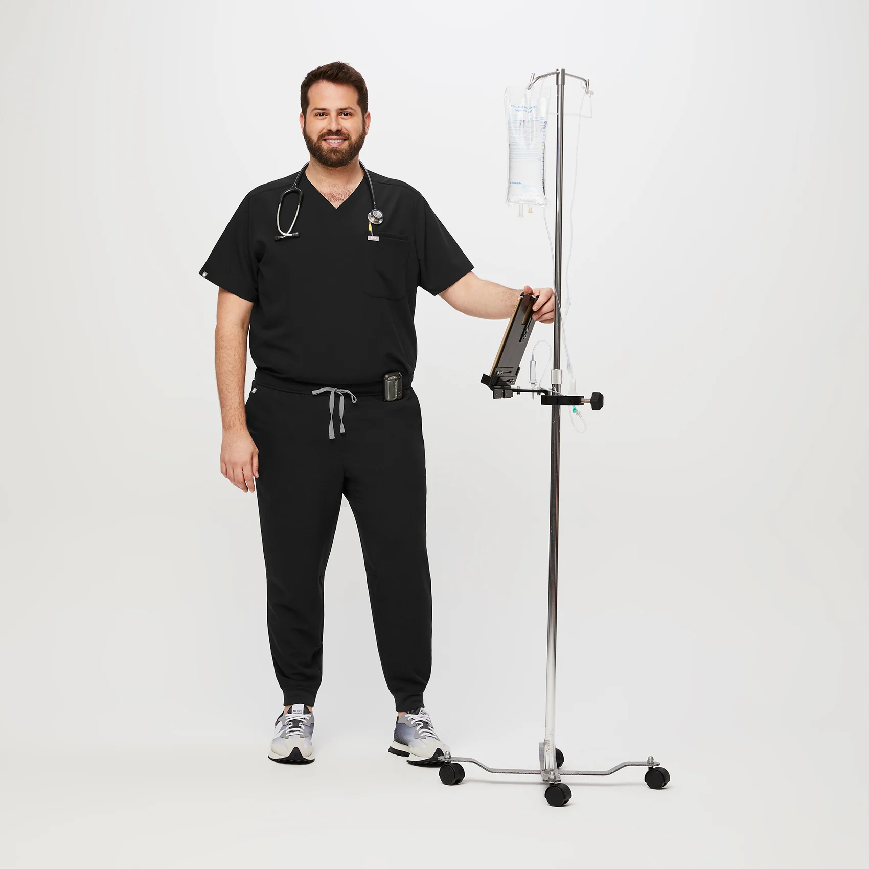 men's Black Tansen⢠Jogger Scrub Pants (3XL - 6XL) - Image 2