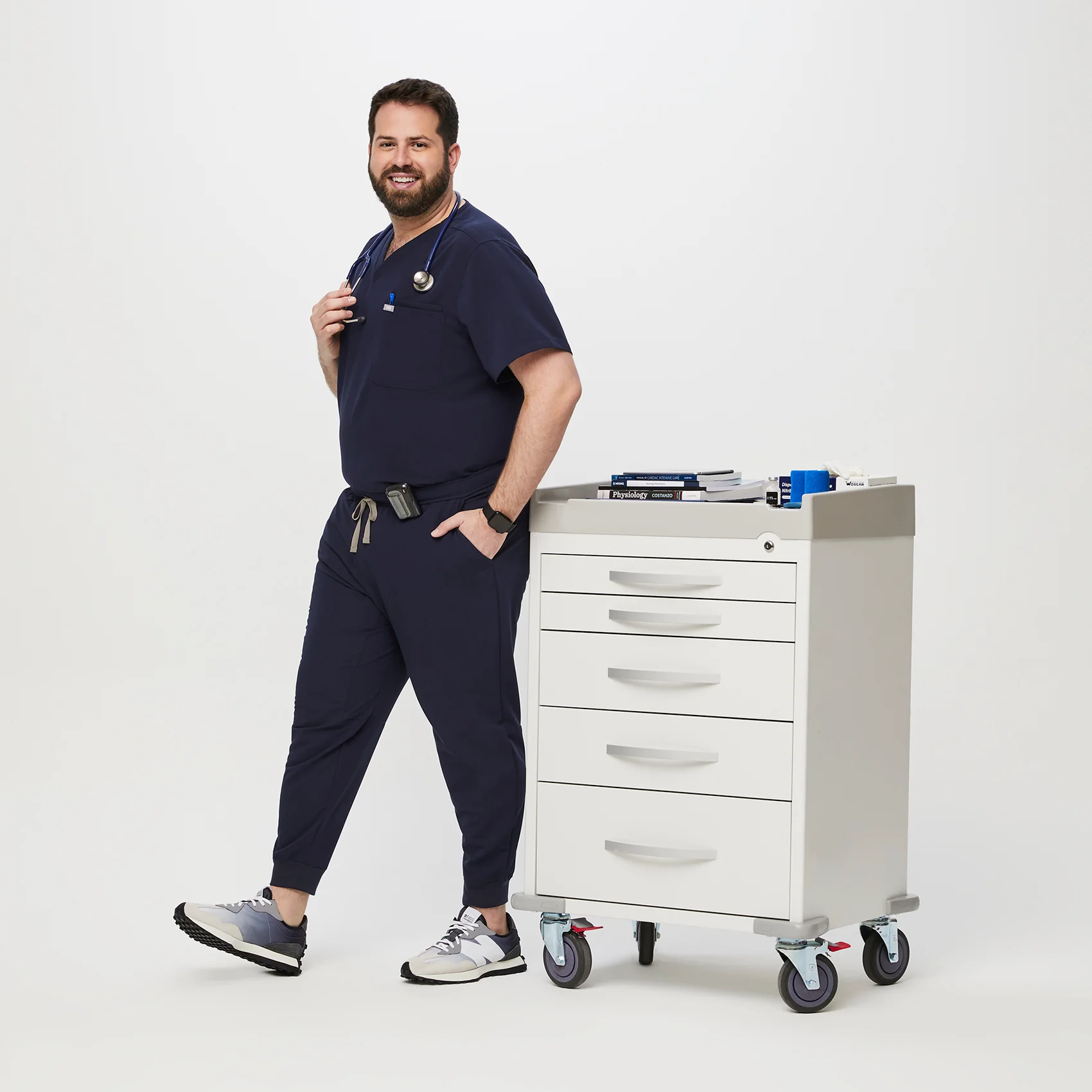 men's Navy Tansen™  Jogger Scrub Pants (3XL - 6XL) - Image 2