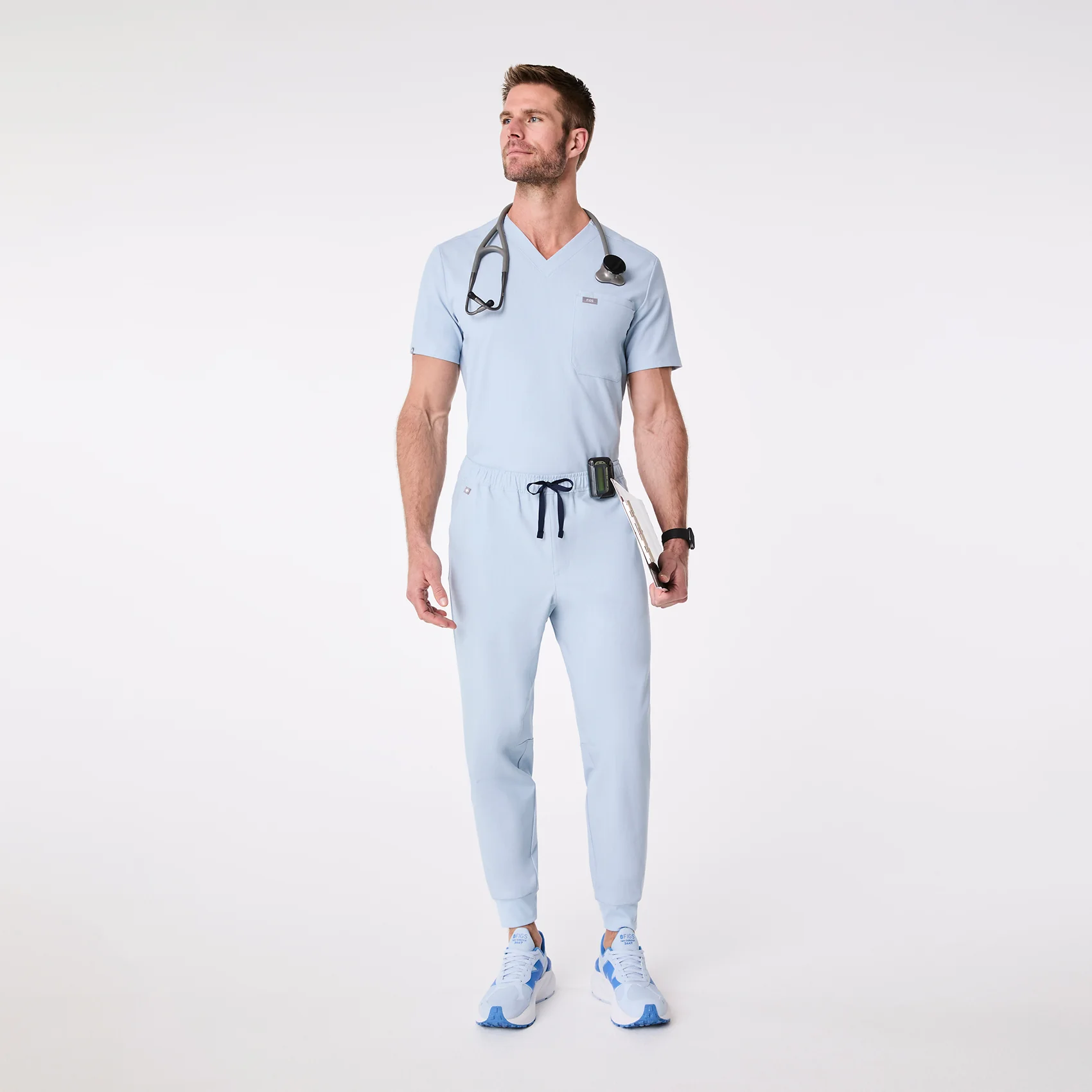 men's Chambray Tansen - Short Jogger Scrub Pant⢠- Image 2