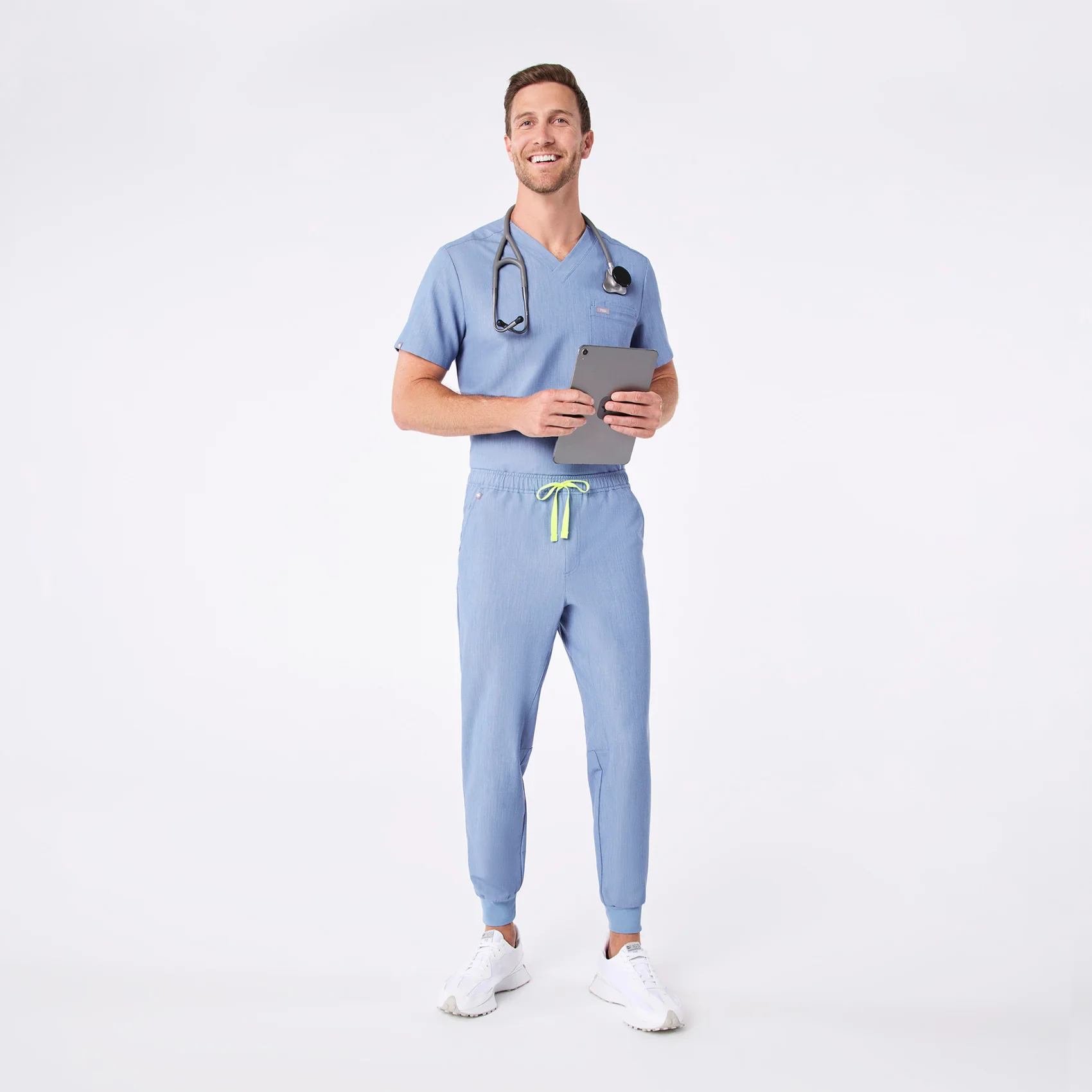 men's Heather Indigo Tansen - Jogger Scrub Pant™ - Image 2