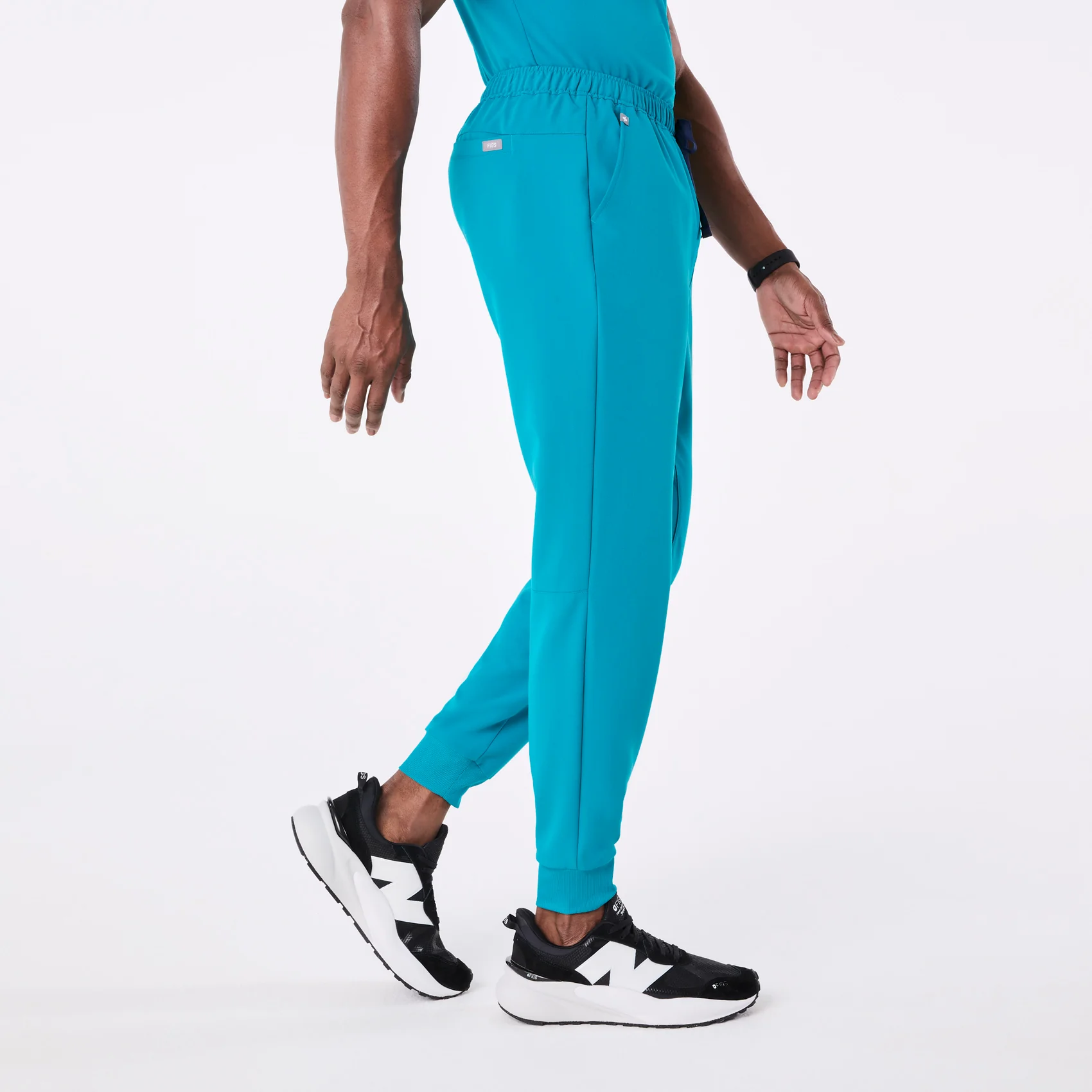 men's Teal Tansen - Short Jogger Scrub Pant™ - Image 3
