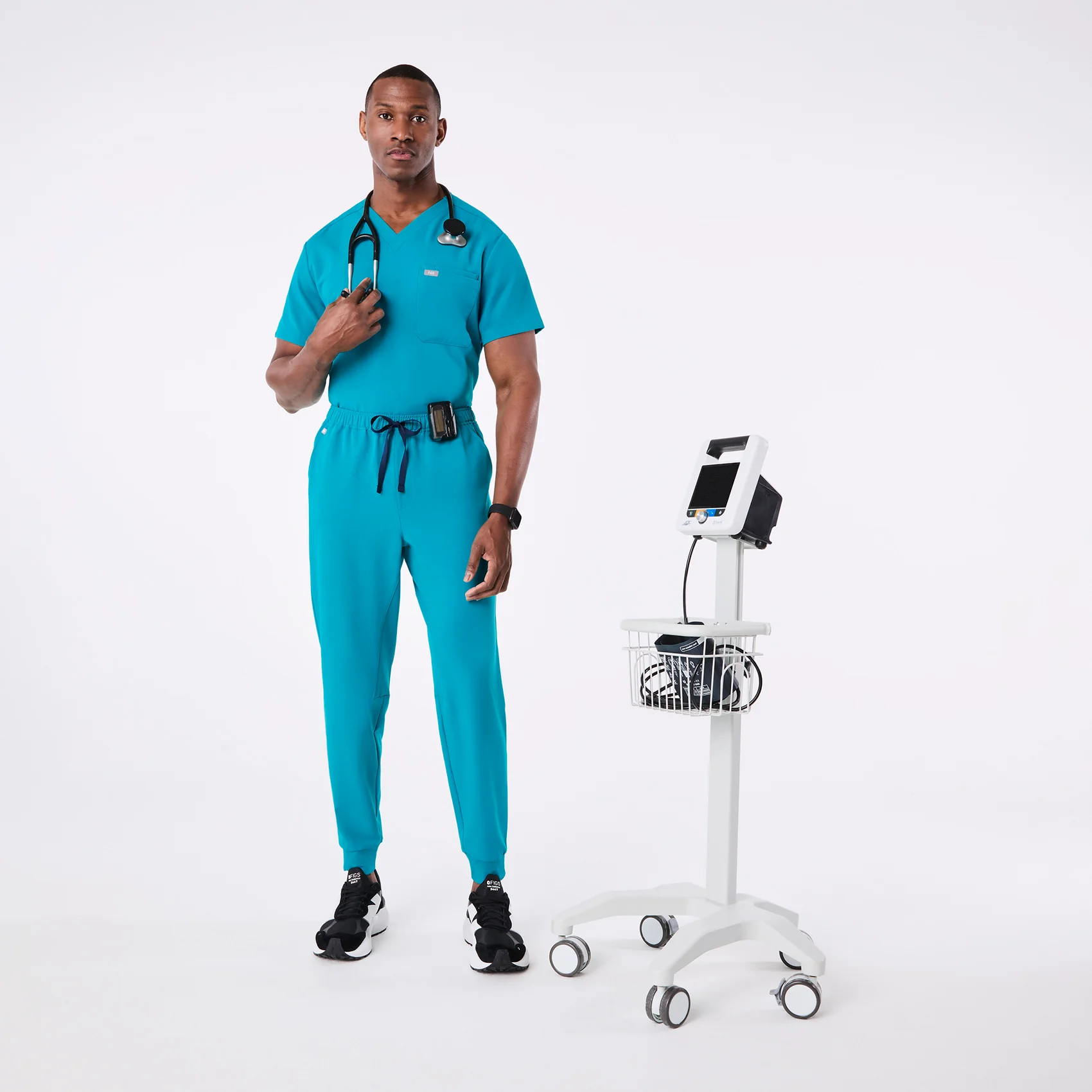 men's Teal Tansen - Short Jogger Scrub Pant™ - Image 5