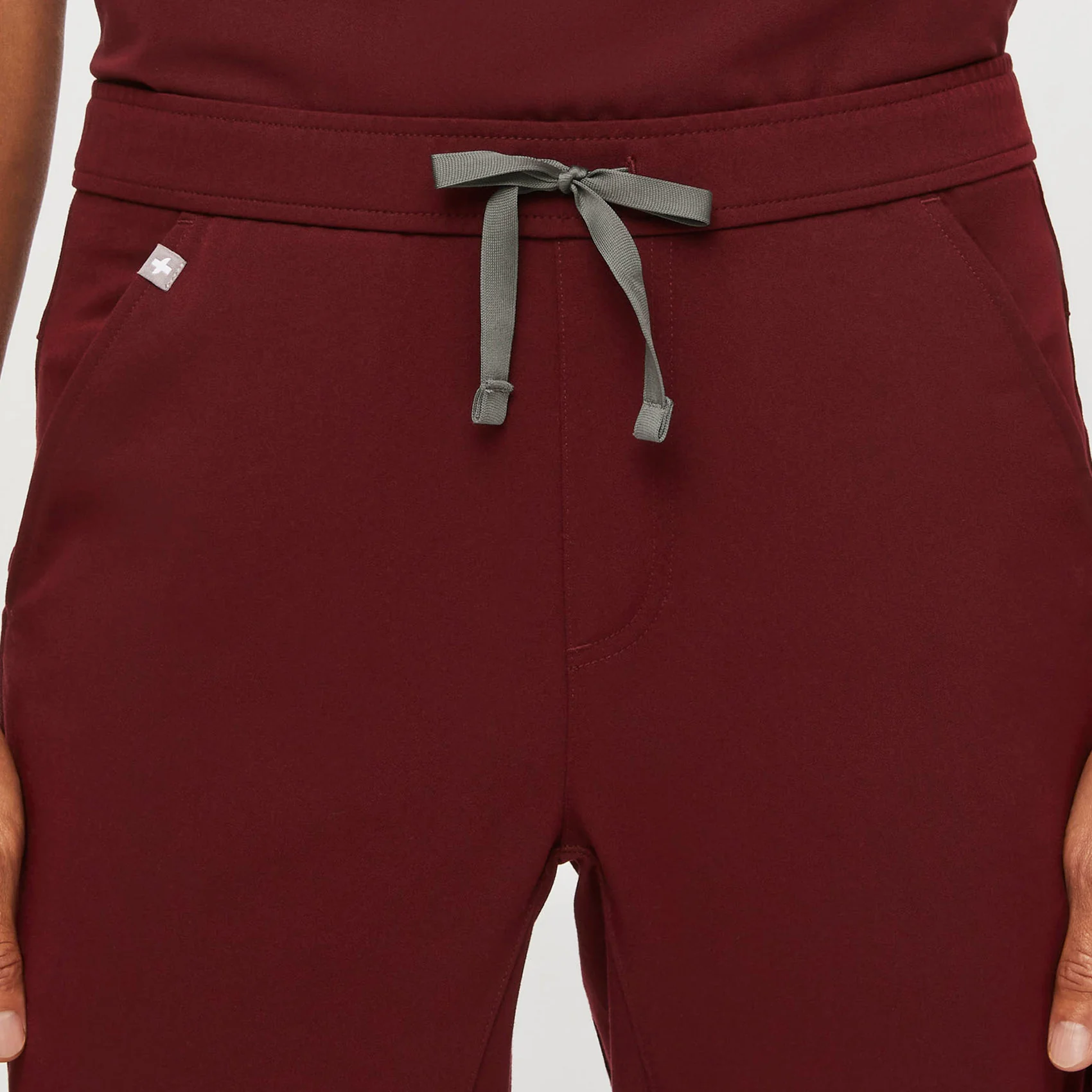 Men's Burgundy Tansen™ - Short Jogger Scrub Pants - Image 5