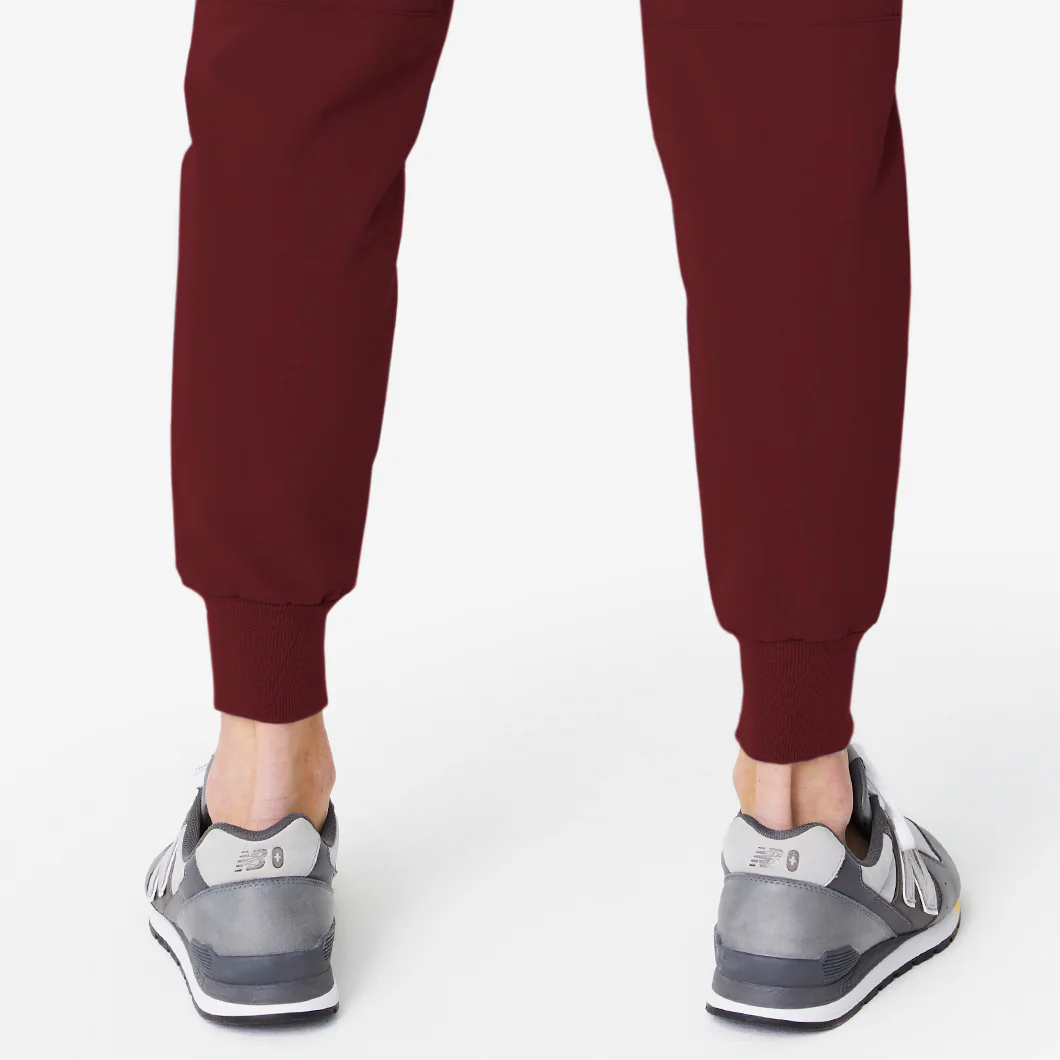 Men's Burgundy Tansen™ - Short Jogger Scrub Pants - Image 9