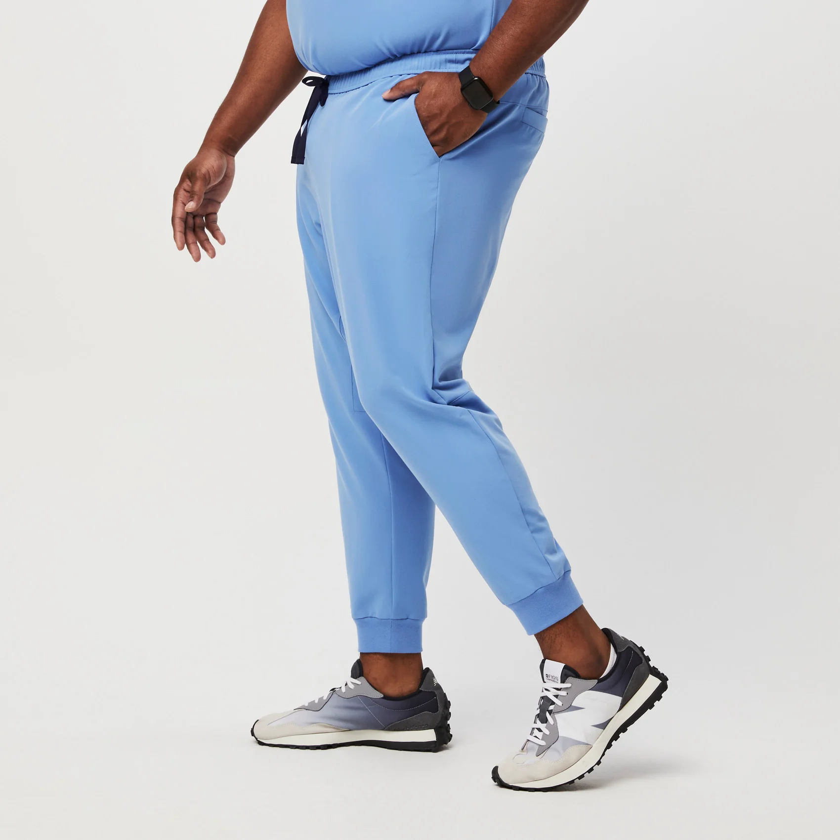 men's Ceil Blue Tansen⢠- Short Jogger Scrub Pants (3XL - 6XL) - Image 3