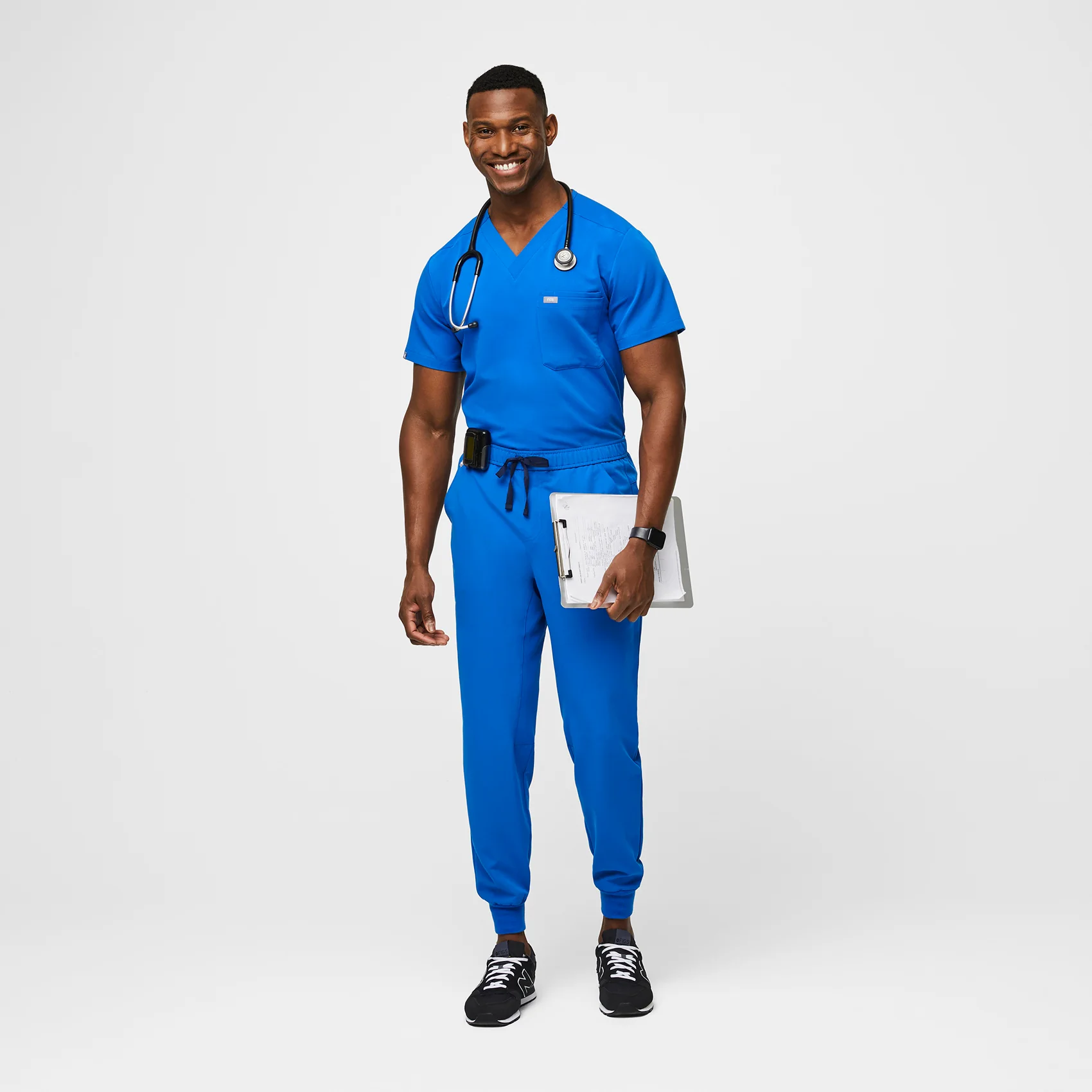 Men's Royal Blue Tansen™ - Short Jogger Scrub Pants - Image 2