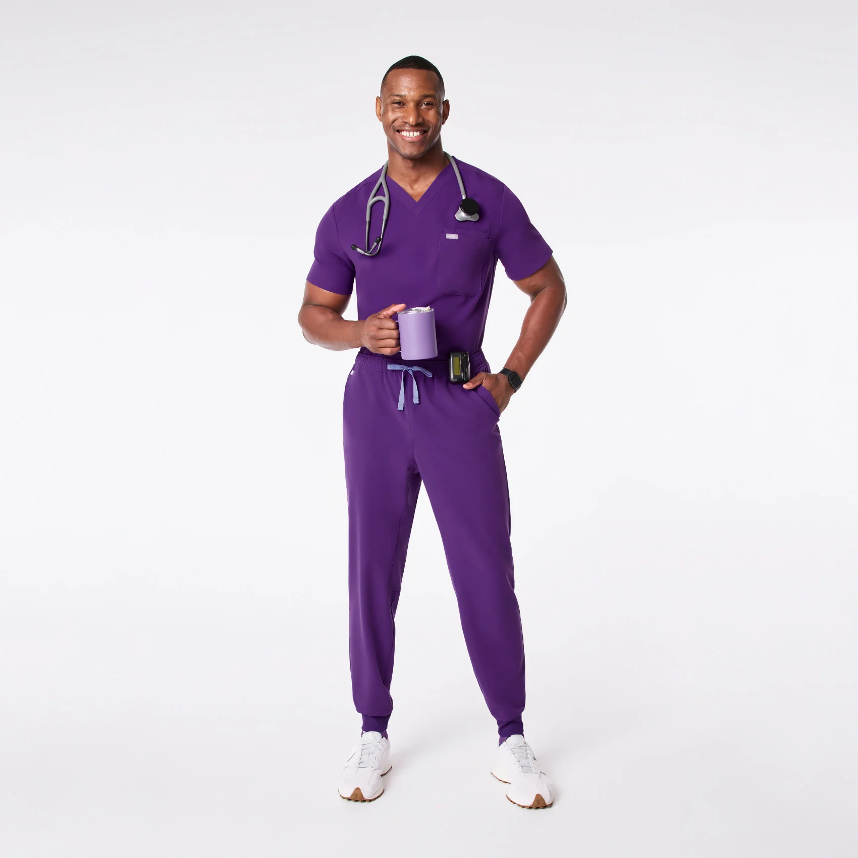 men's Digital Grape Tansen - Tall Jogger Scrub Pant™ - Image 2