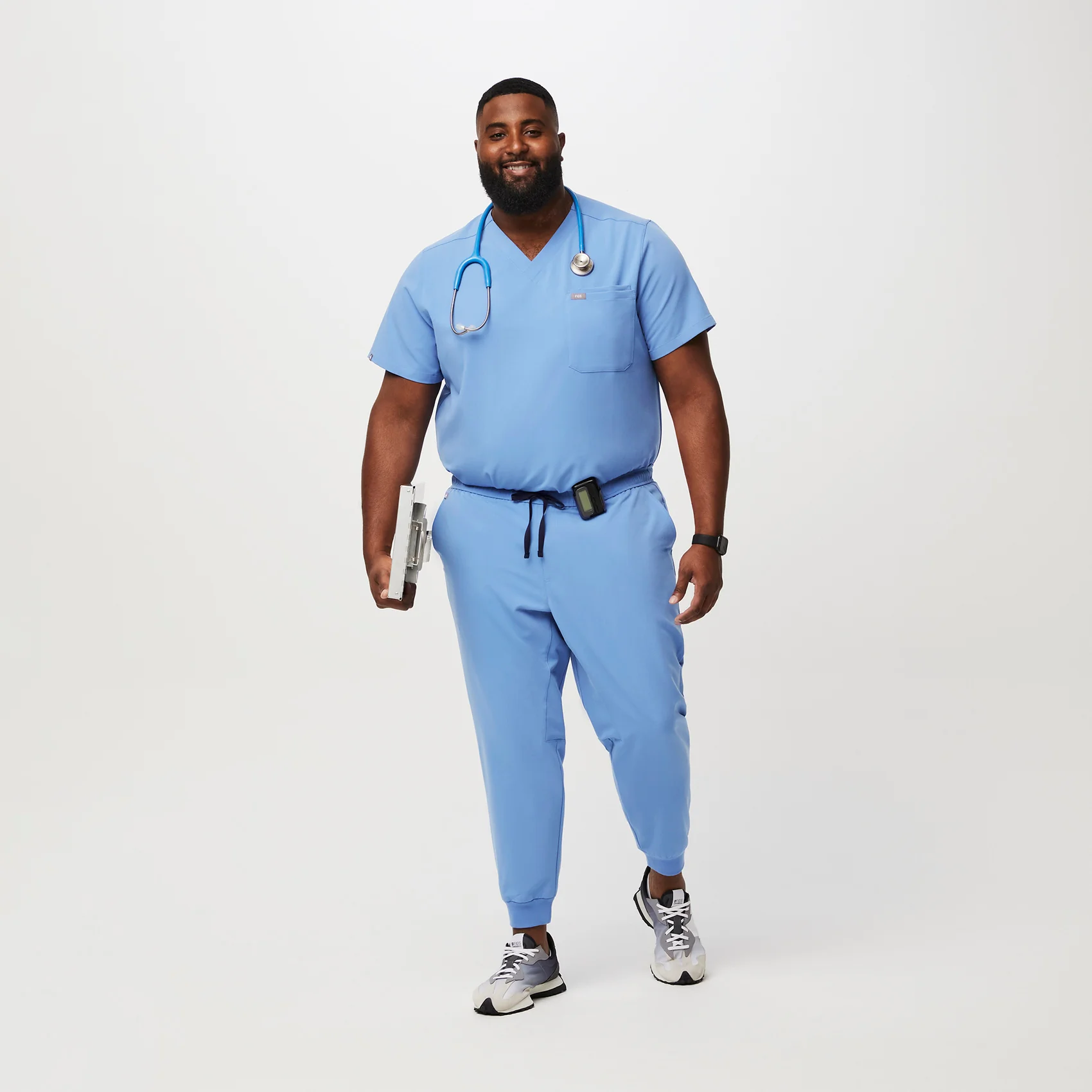 men's Ceil Blue Tansen™ - Tall Jogger Scrub Pants (3XL - 6XL) - Image 2