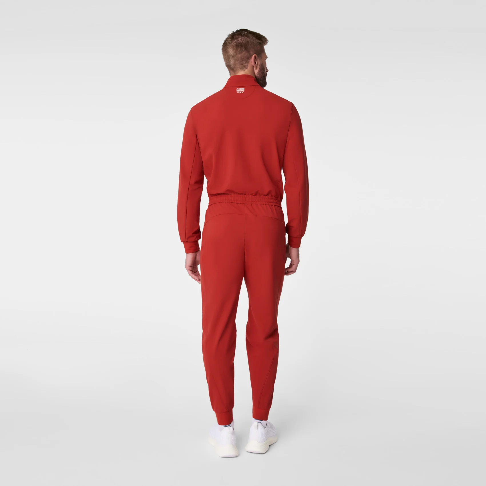 men's Team USA Red FIGS x Team USA FIBREx Mock Neck Longsleeve - Scrubjumpsuit™ - Image 2