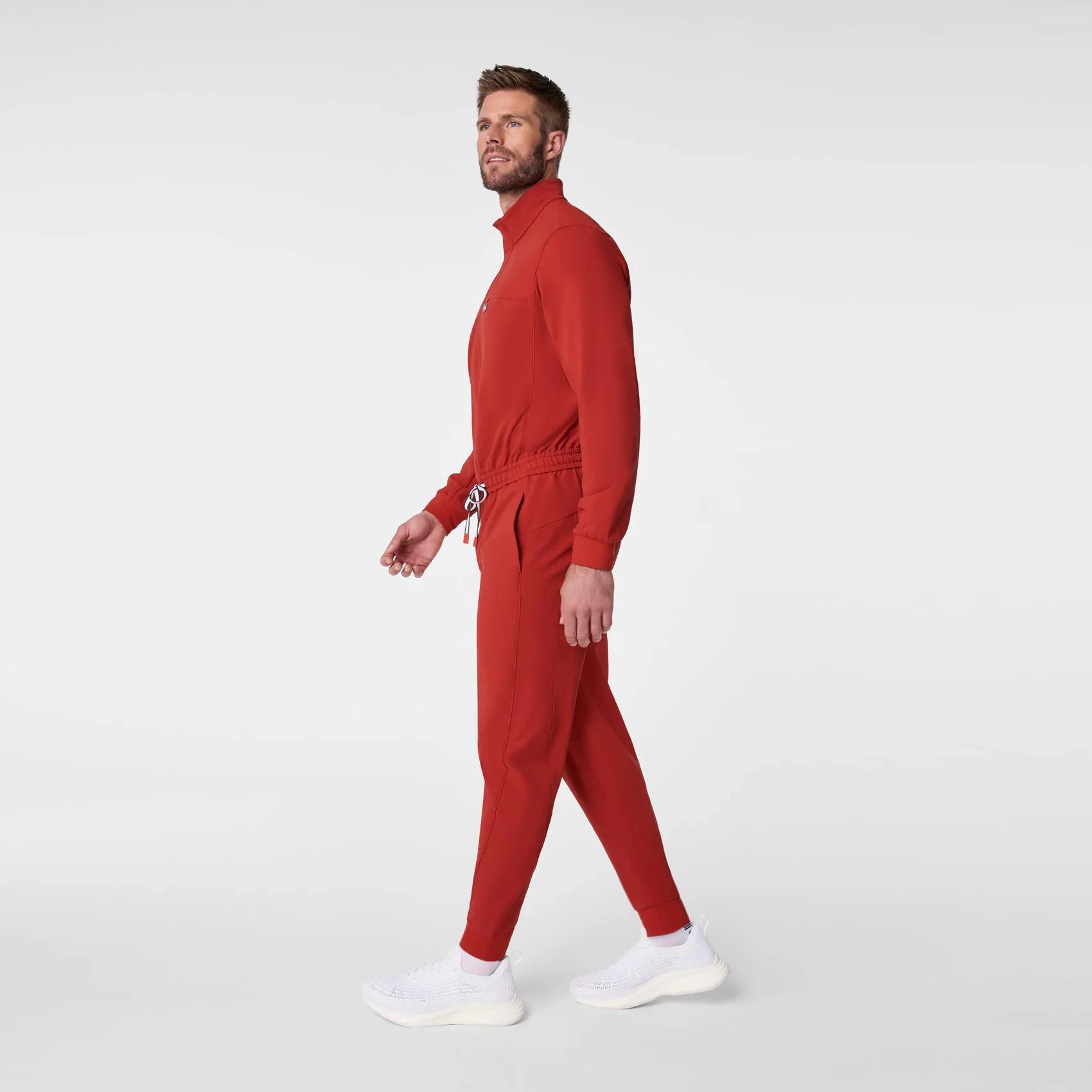 men's Team USA Red FIGS x Team USA FIBREx Mock Neck Longsleeve - Scrubjumpsuit™ - Image 3