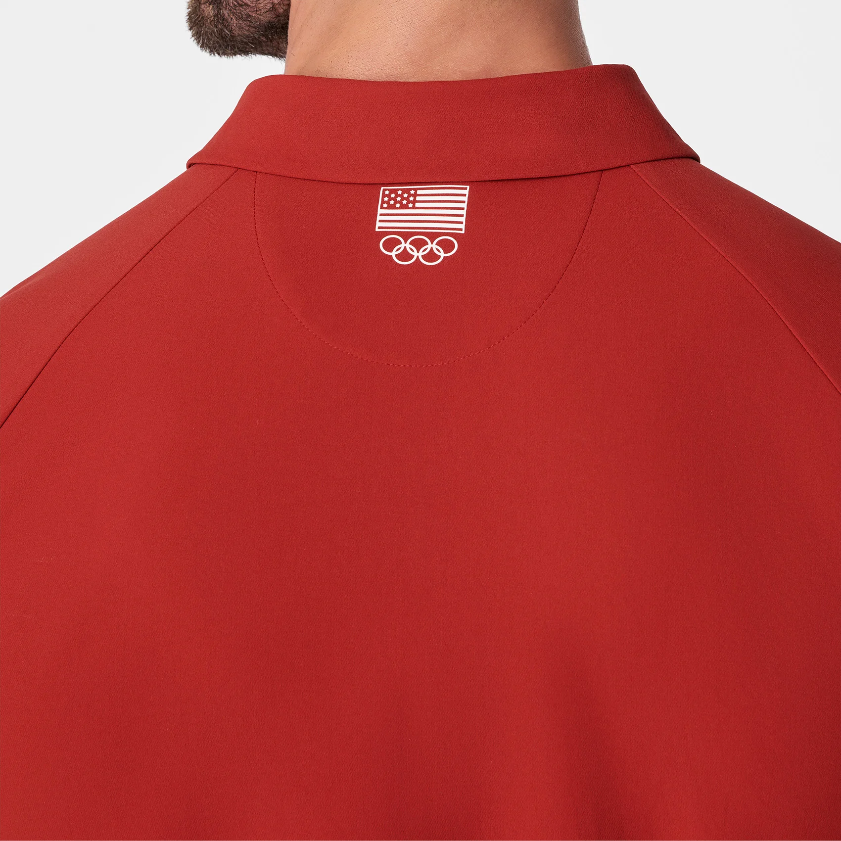 men's Team USA Red FIGS x Team USA FIBREx Polo - Scrub Top - Image 5