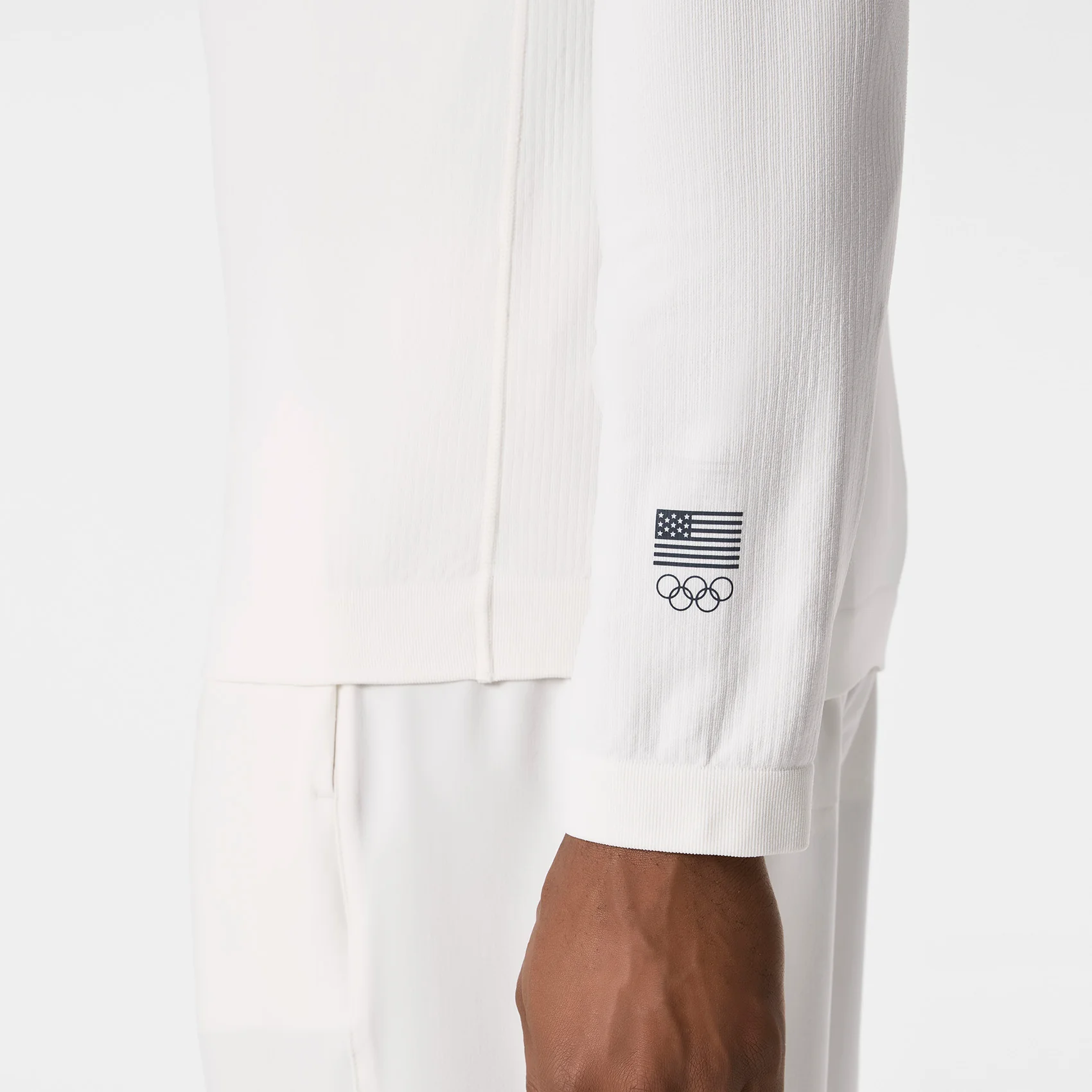 men's Off White FIGS x Team USA Mock Neck - Longsleeve Underscrub - Image 7