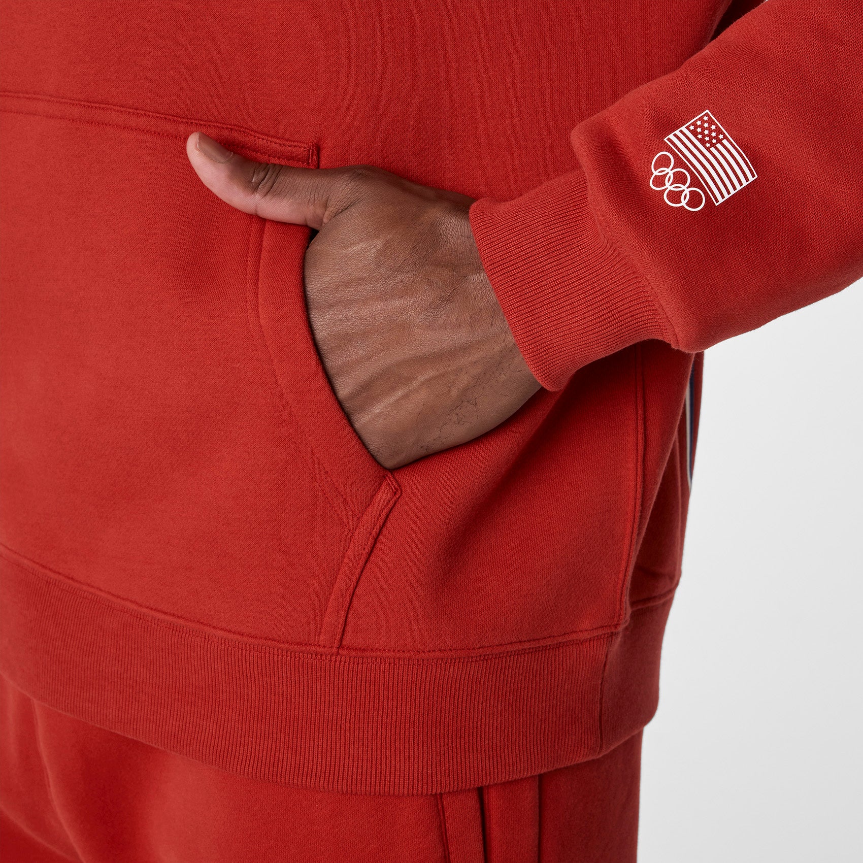 men's Team USA Red FIGS x Team USA Off-Shift - Hoodie Sweatshirt™ - Image 6