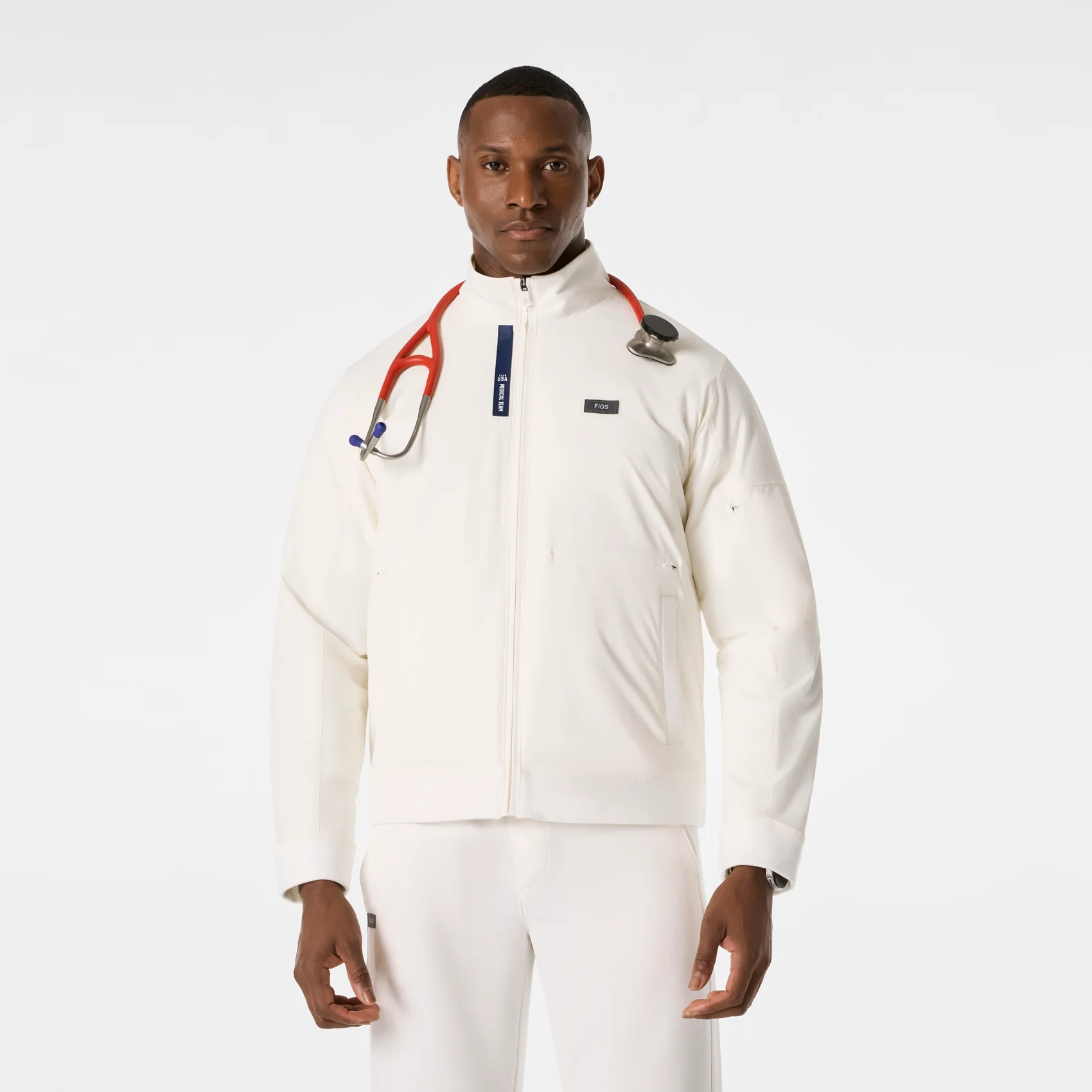 men's Off White FIGS x Team USA On-Shift - Float Bomber Jacket™