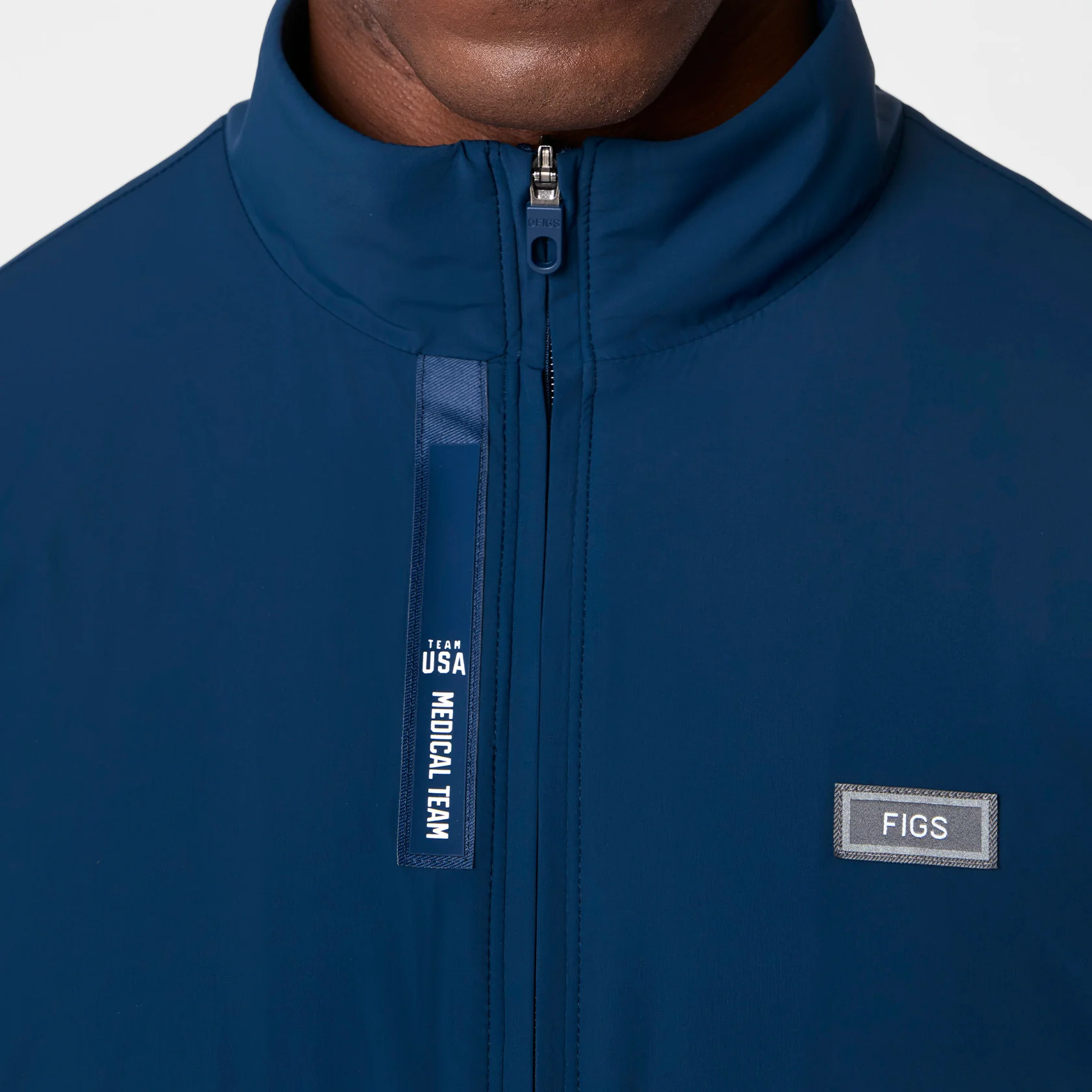 men's Team USA Blue FIGS x Team USA On-Shift - Float Bomber Jacket™ - Image 6