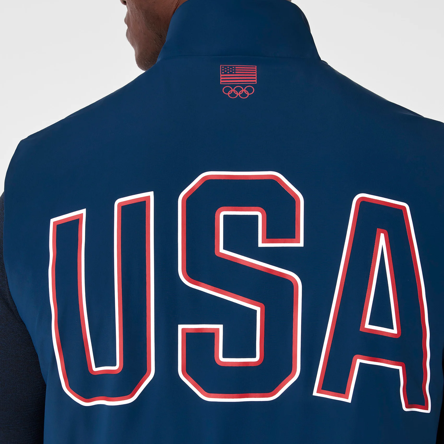 men's Team USA Blue FIGS x Team USA Off-Shift - Float Bomber Vest™ - Image 2