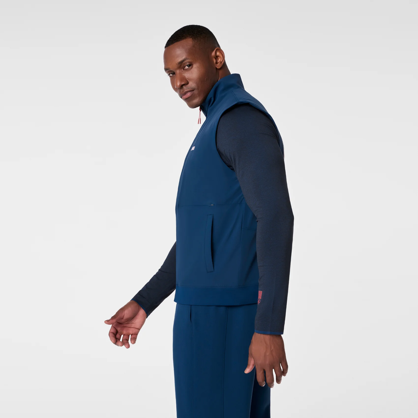 men's Team USA Blue FIGS x Team USA Off-Shift - Float Bomber Vest™ - Image 4