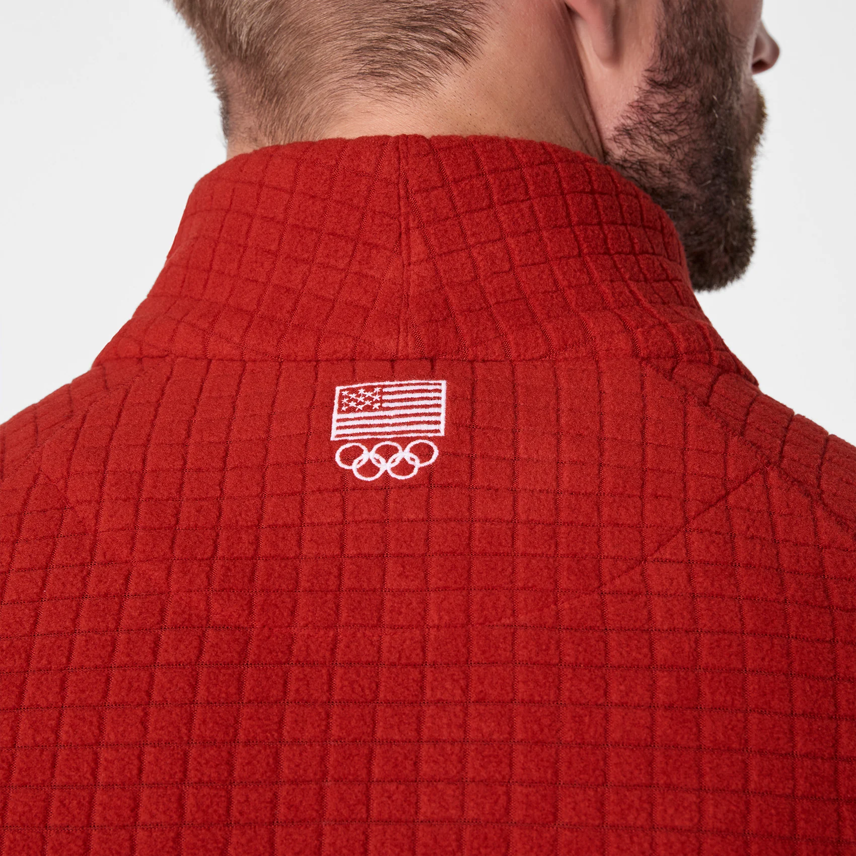 men's Team USA Red FIGS x Team USA On-Shift - Fleece ¼ Zip Top™ - Image 6