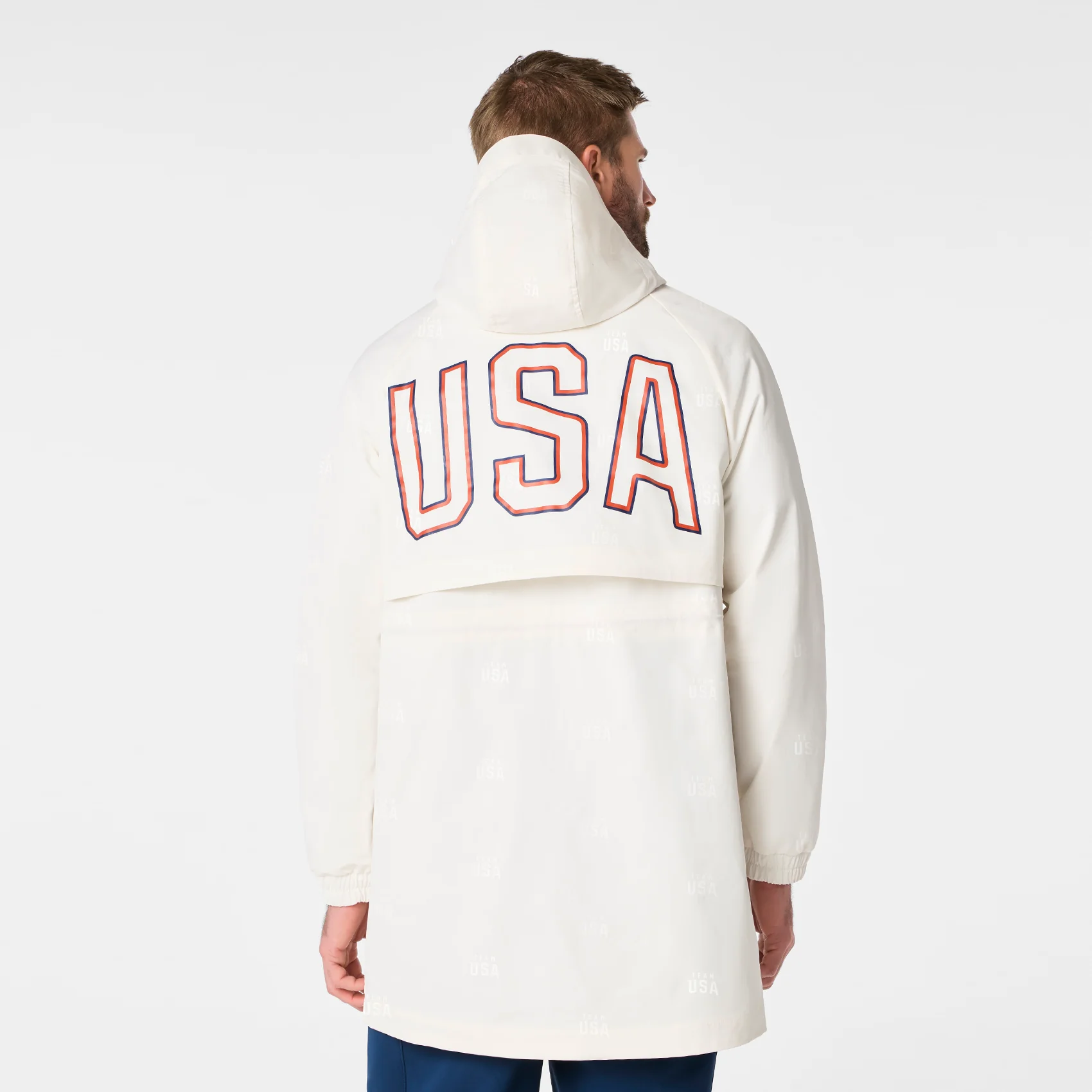 men's Off White FIGS x Team USA On-Shift Stadium Jacket™ - Image 2