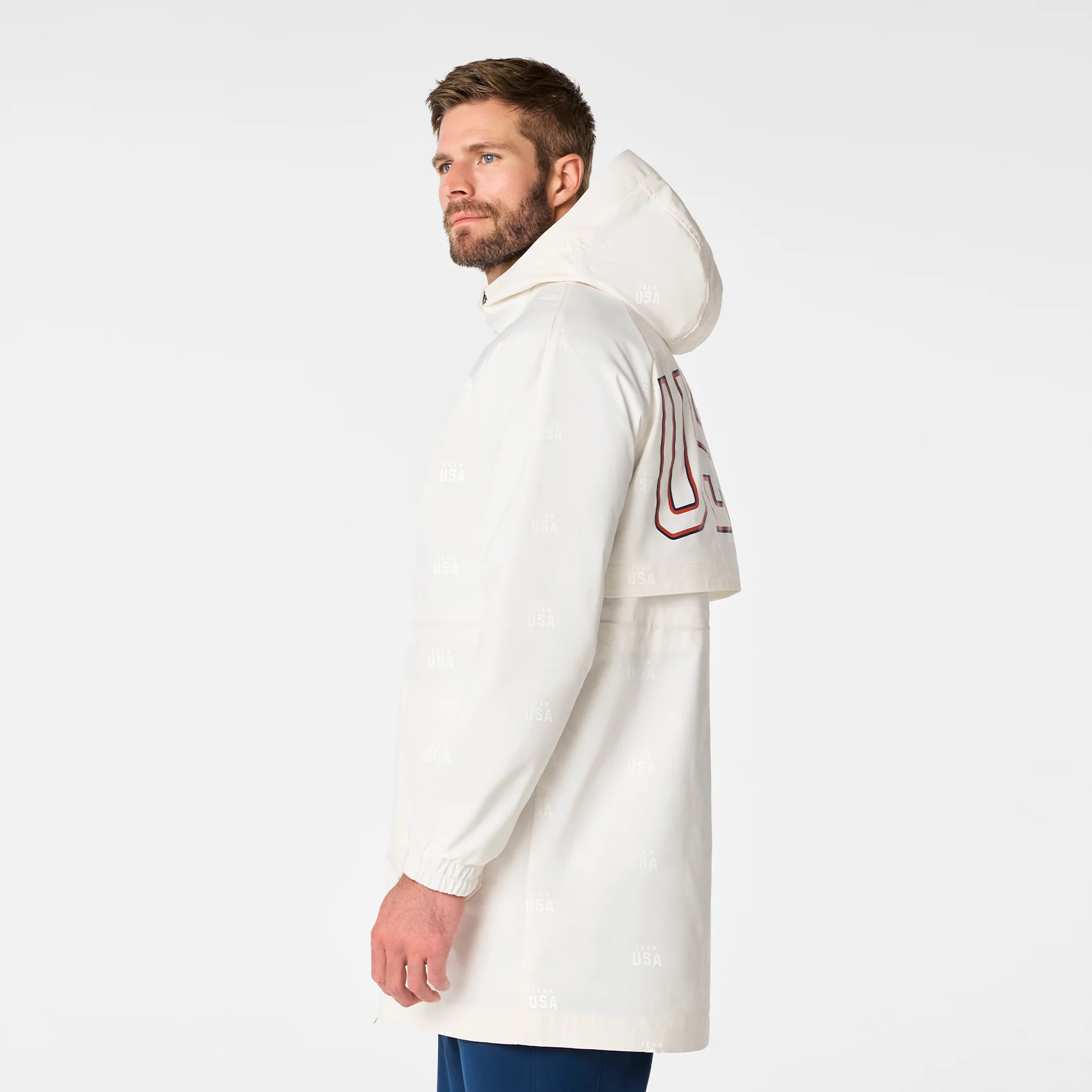 men's Off White FIGS x Team USA On-Shift Stadium Jacket™ - Image 4