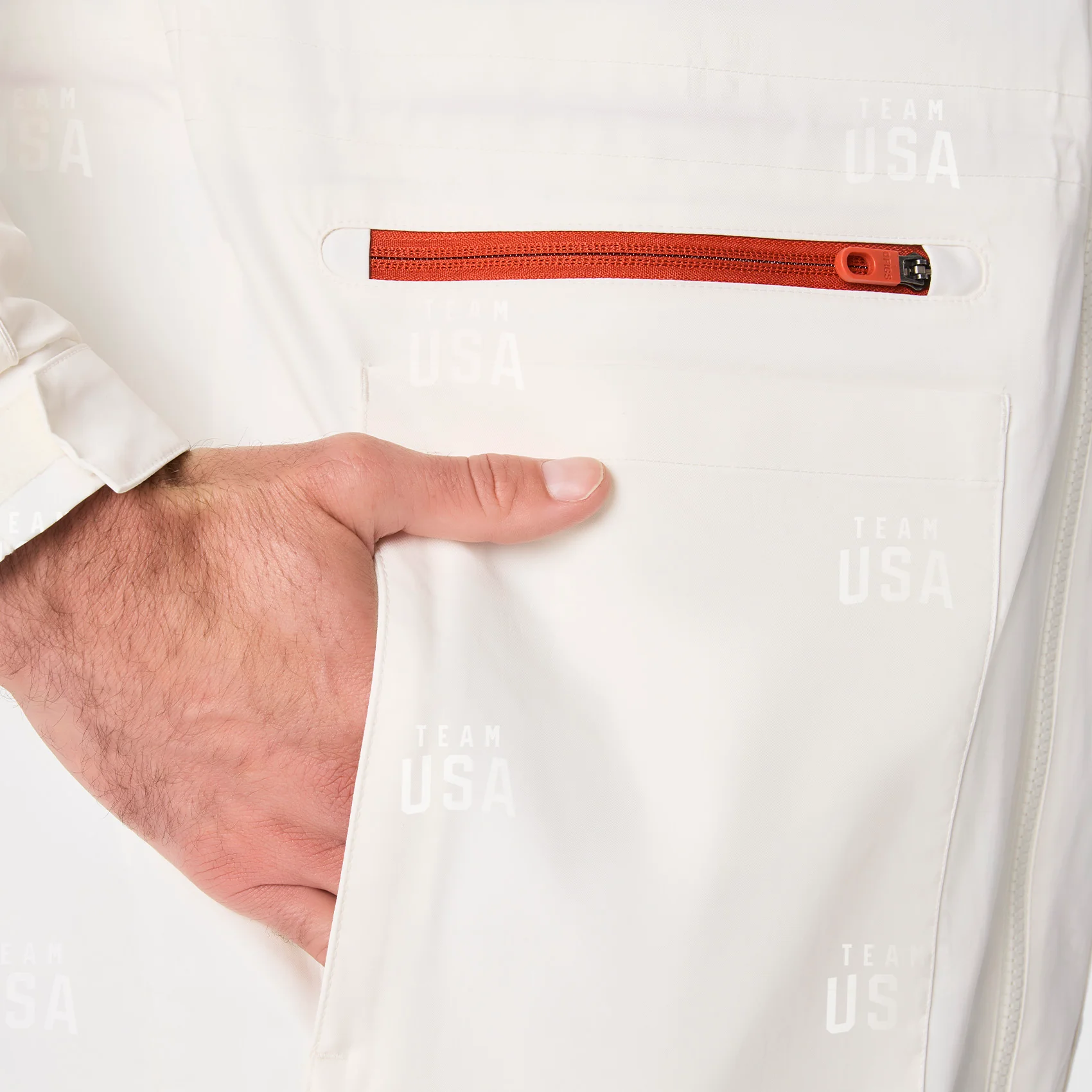 men's Off White FIGS x Team USA On-Shift Stadium Jacket™ - Image 7