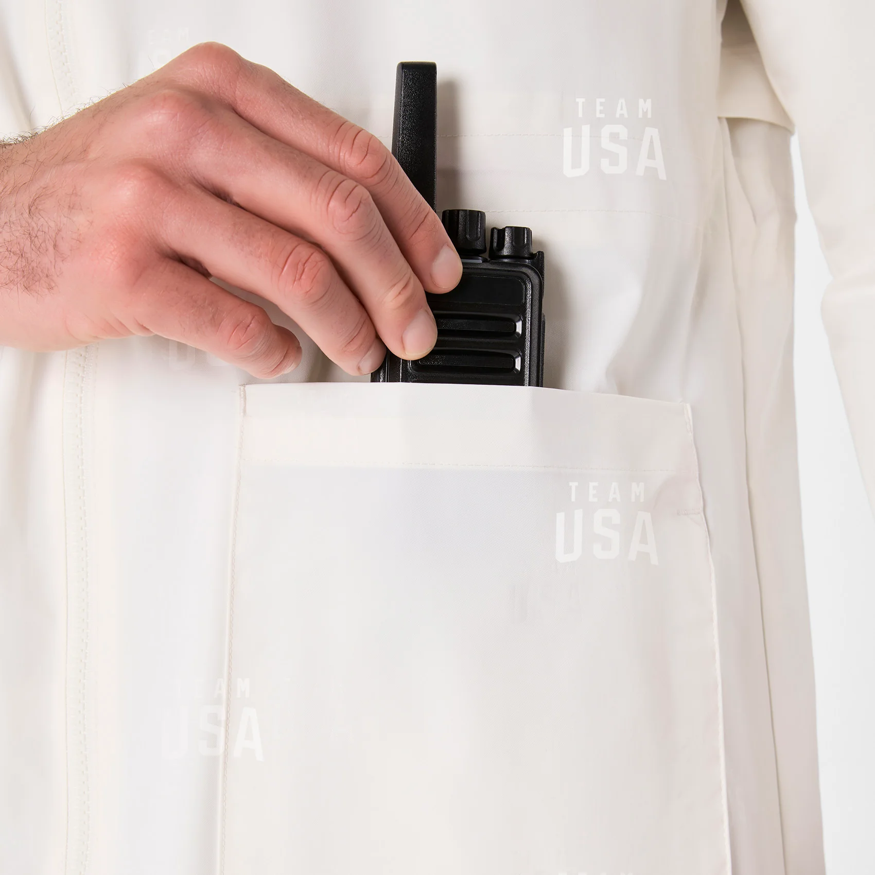 men's Off White FIGS x Team USA On-Shift Stadium Jacket™ - Image 8