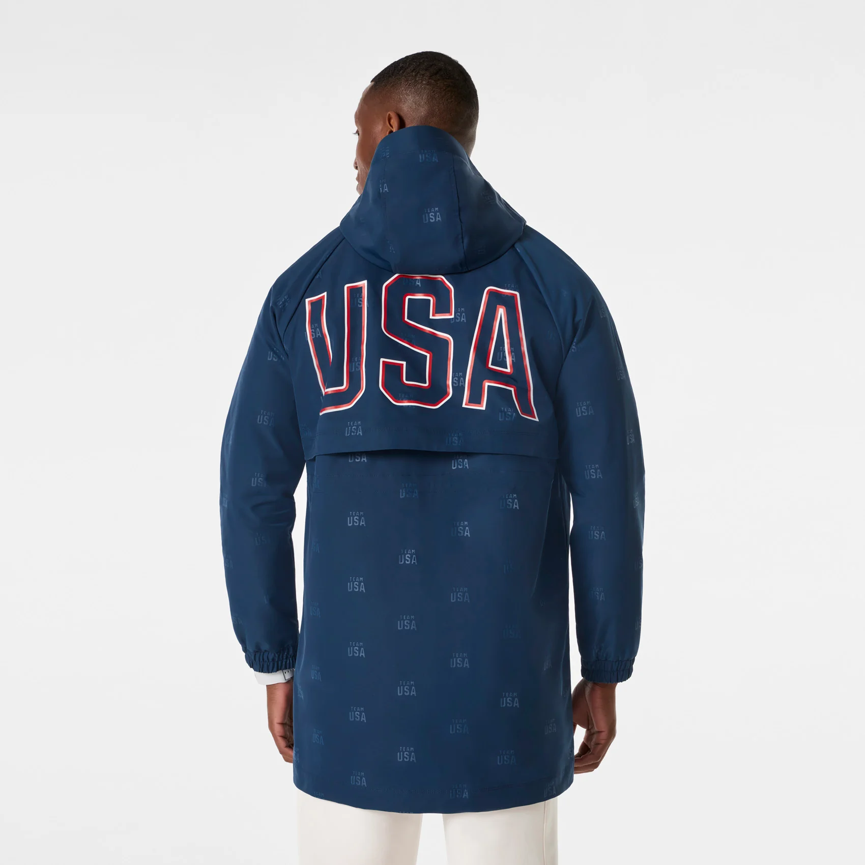 men's Team USA Blue FIGS x Team USA On-Shift Stadium Jacket™ - Image 2