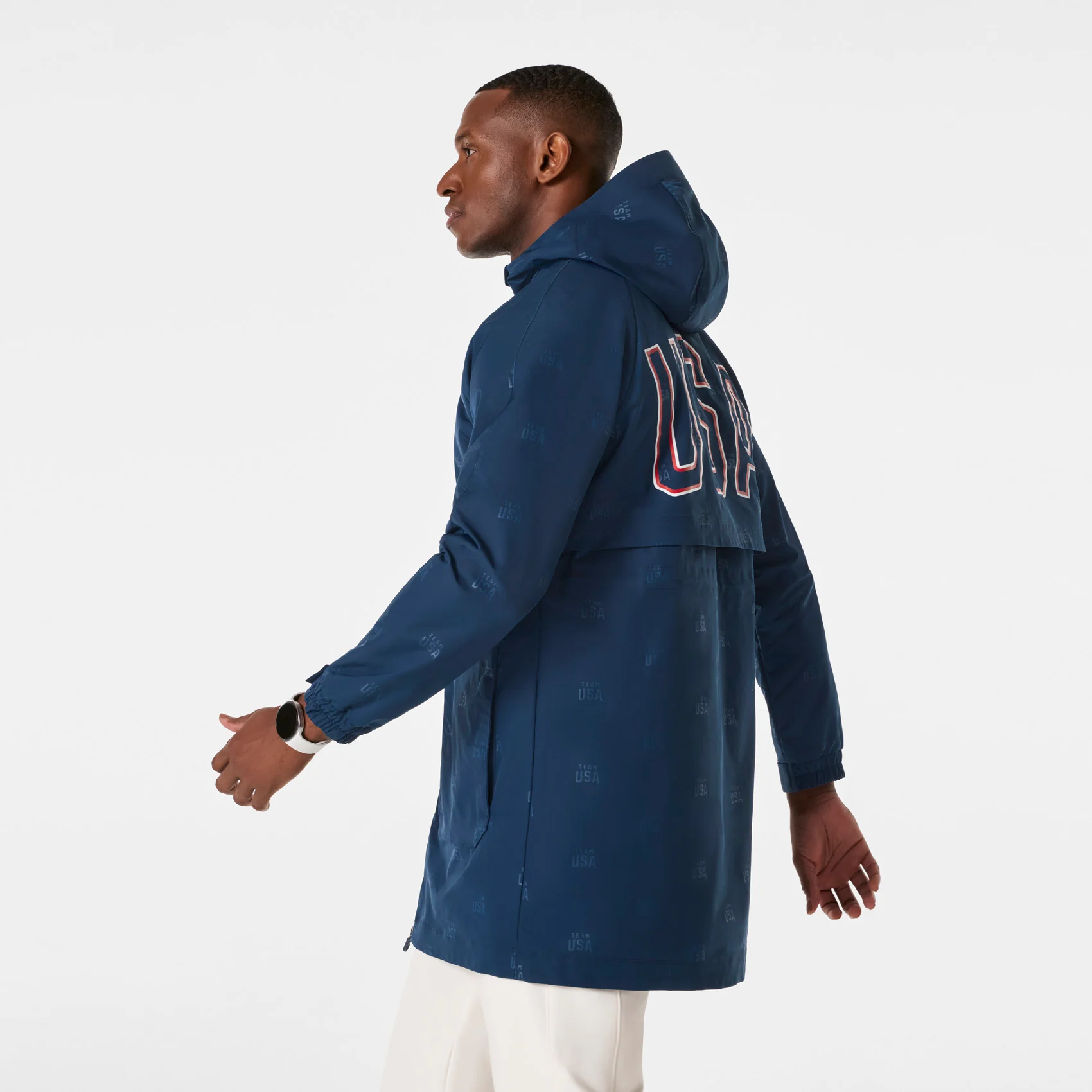 men's Team USA Blue FIGS x Team USA On-Shift Stadium Jacket™ - Image 4