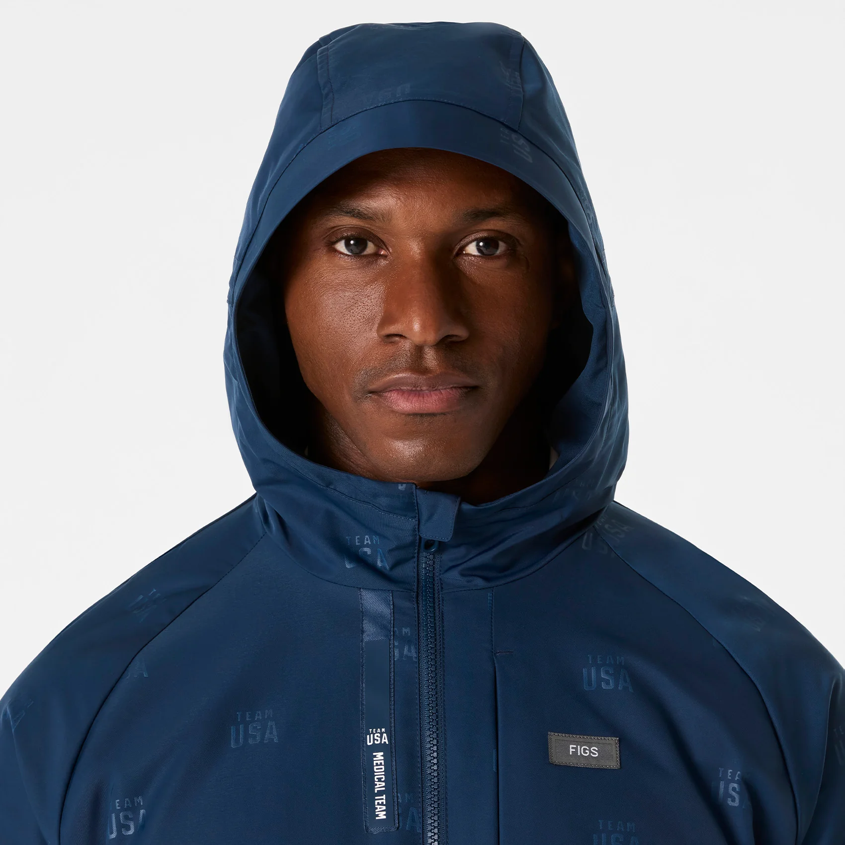 men's Team USA Blue FIGS x Team USA On-Shift Stadium Jacket™ - Image 9