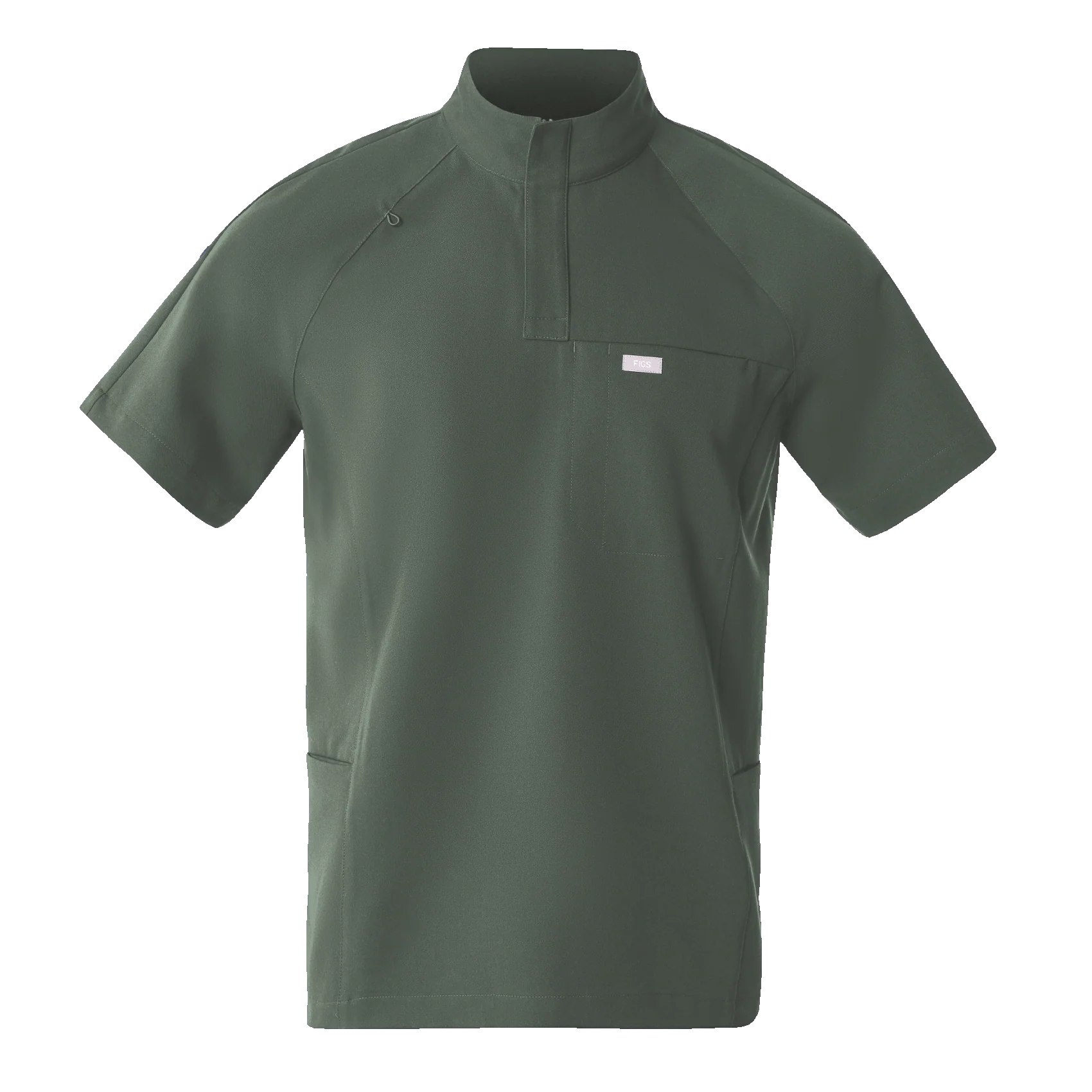 men's Moss Timmons - Mock Neck ¼ Zip Scrub Top - Image 10