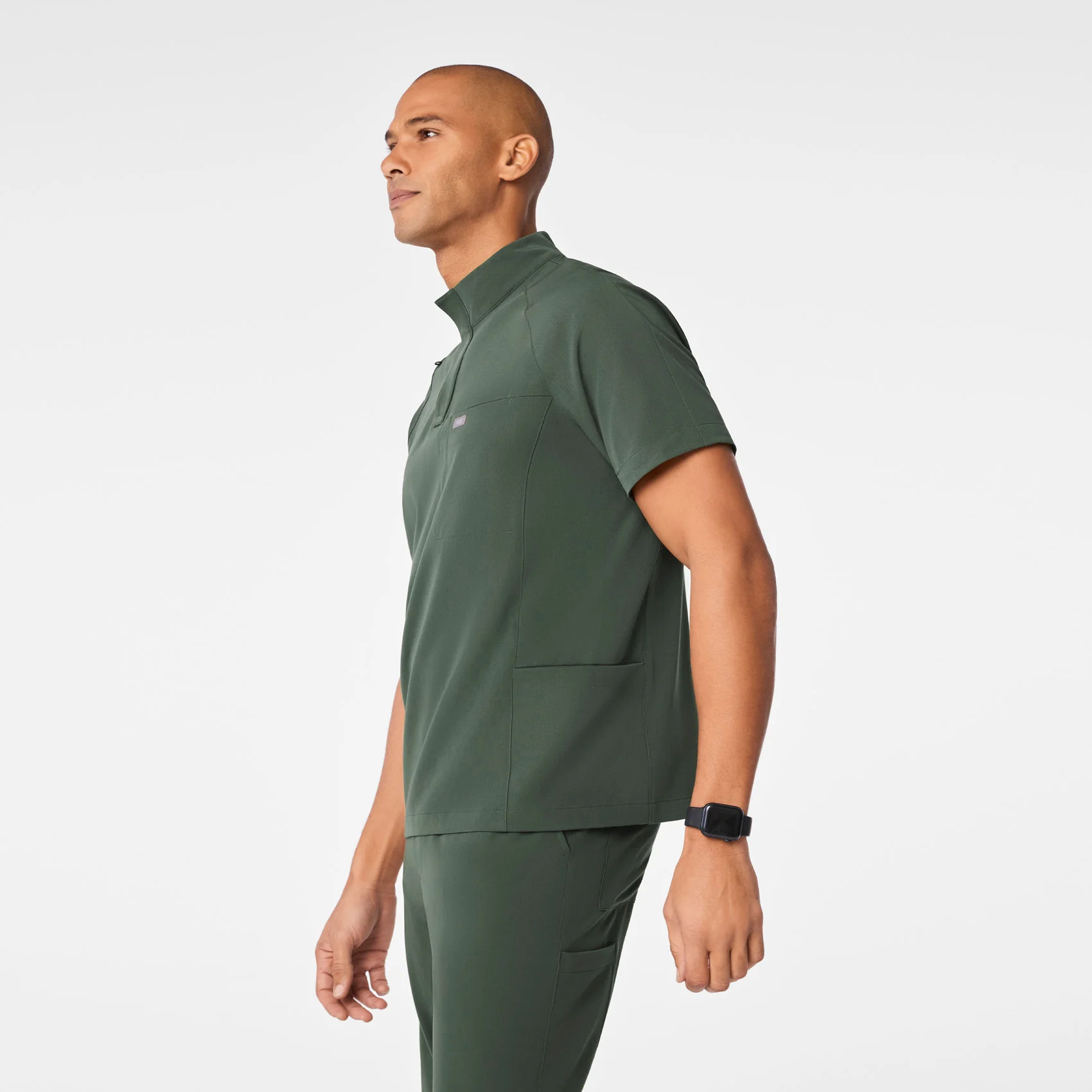 men's Moss Timmons - Mock Neck ¼ Zip Scrub Top - Image 4