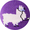 men's Digital Grape Trauma Llama - Compression Socks - Image 5