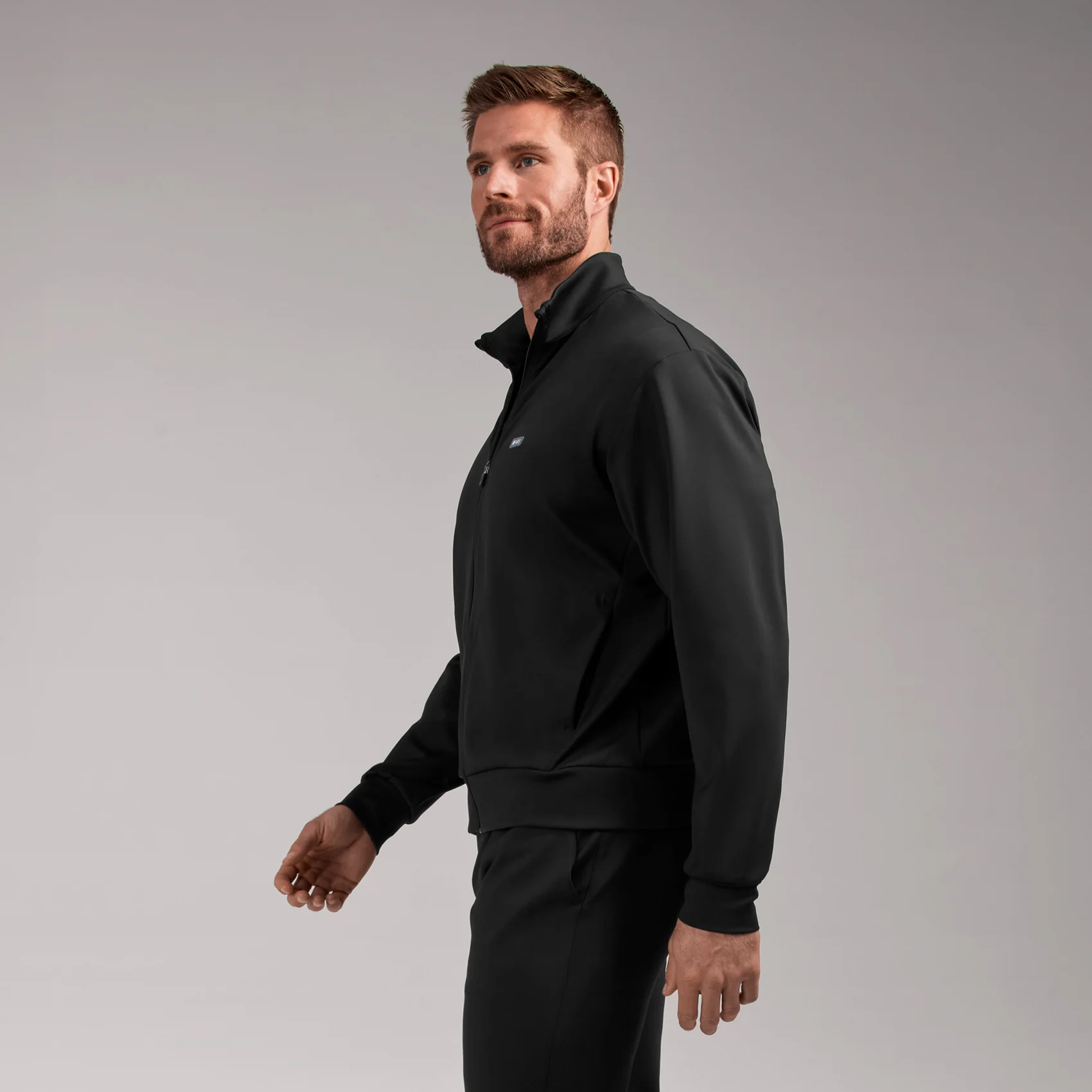 men's Black Varzo FORMx Relaxed -  Scrub Jacket™ - Image 3