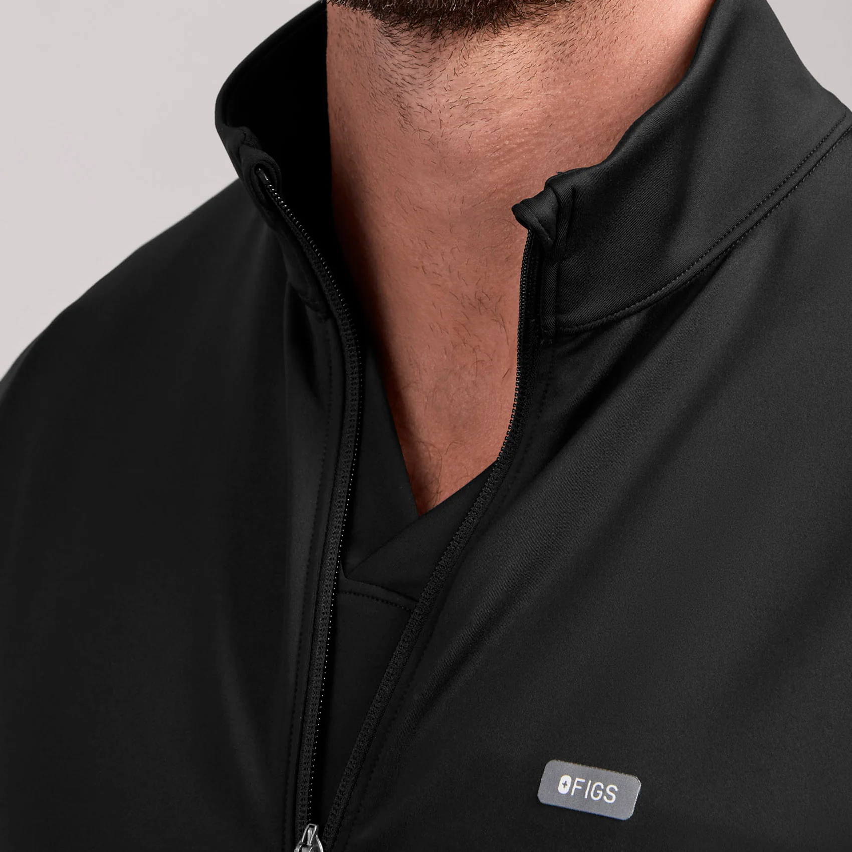 men's Black Varzo FORMx Relaxed -  Scrub Jacket™ - Image 6