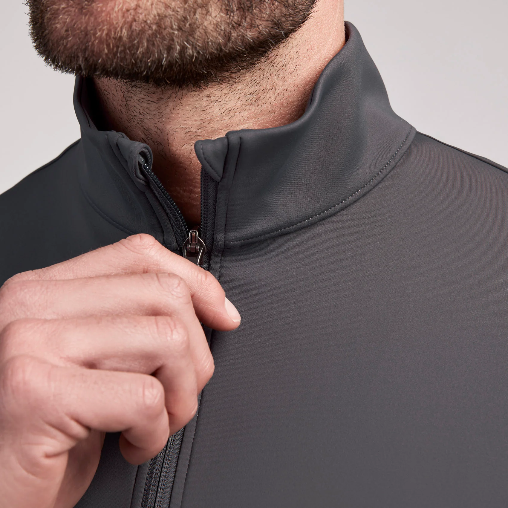 men's Charcoal Varzo FORMx Relaxed - Scrub Jacket™ - Image 6