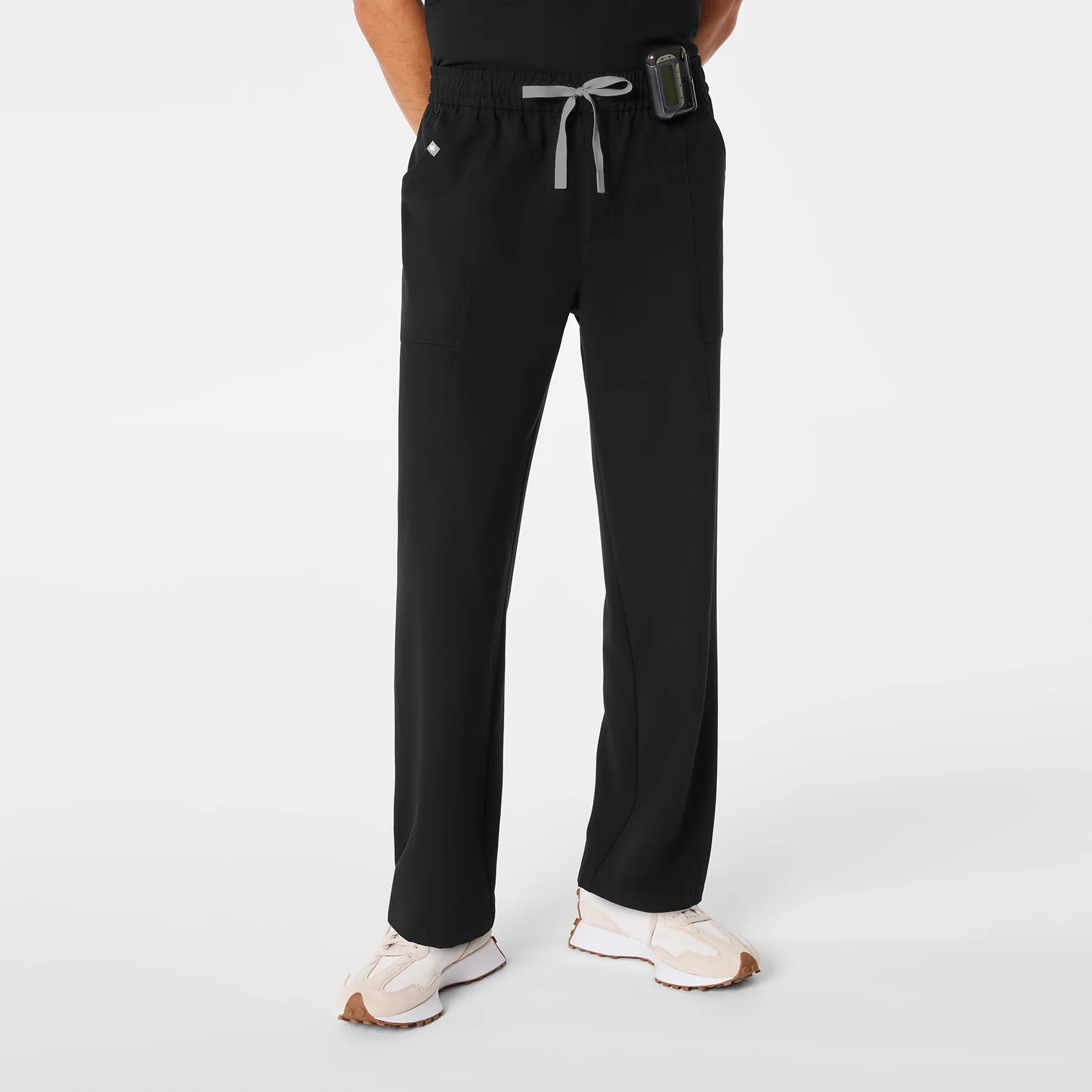 men's Black Vernon - Tall Relaxed Straight Leg Scrub Pant